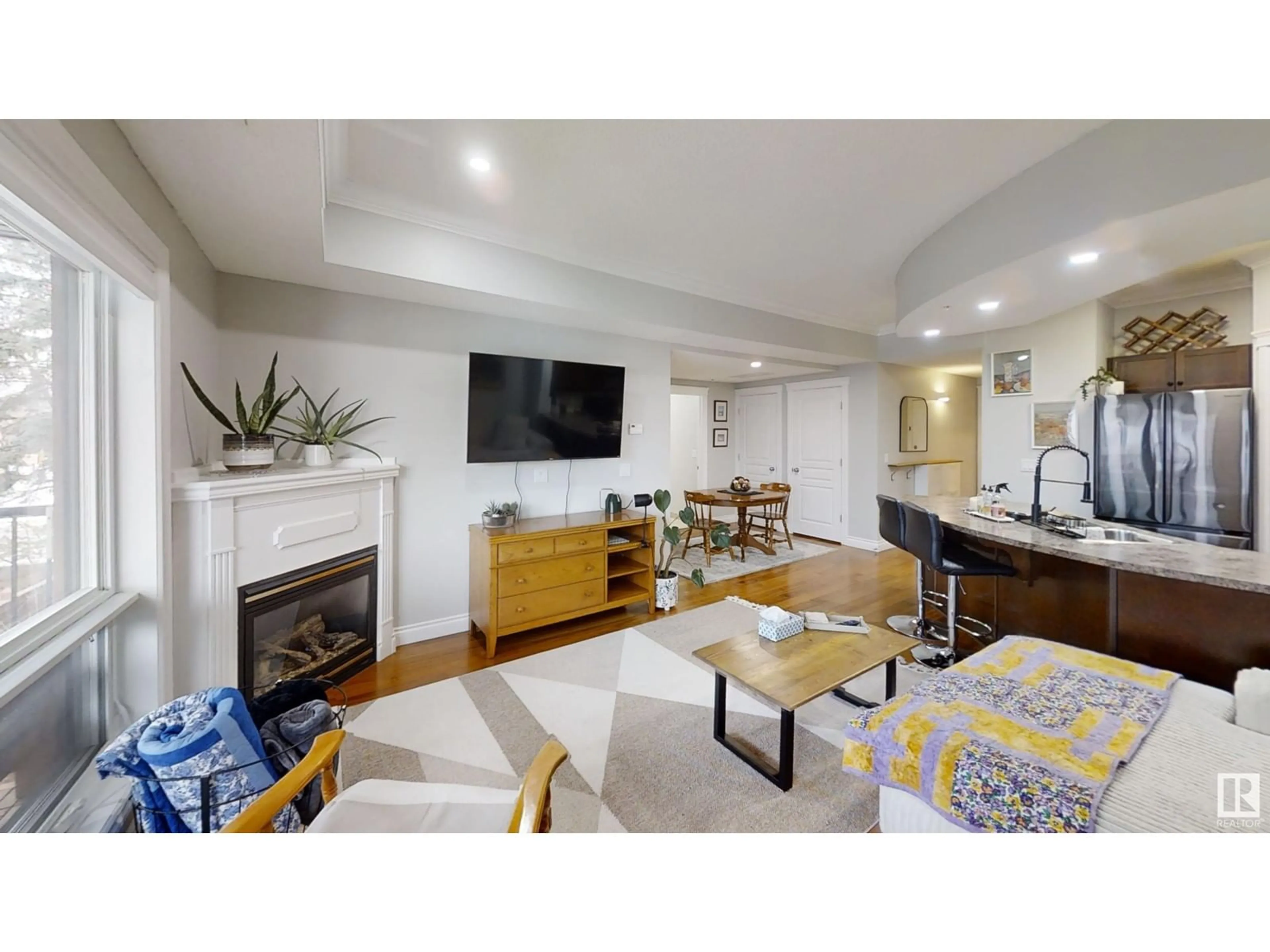 Living room with furniture, unknown for #203 - 10232 115 ST NW, Edmonton Alberta T5K1T8