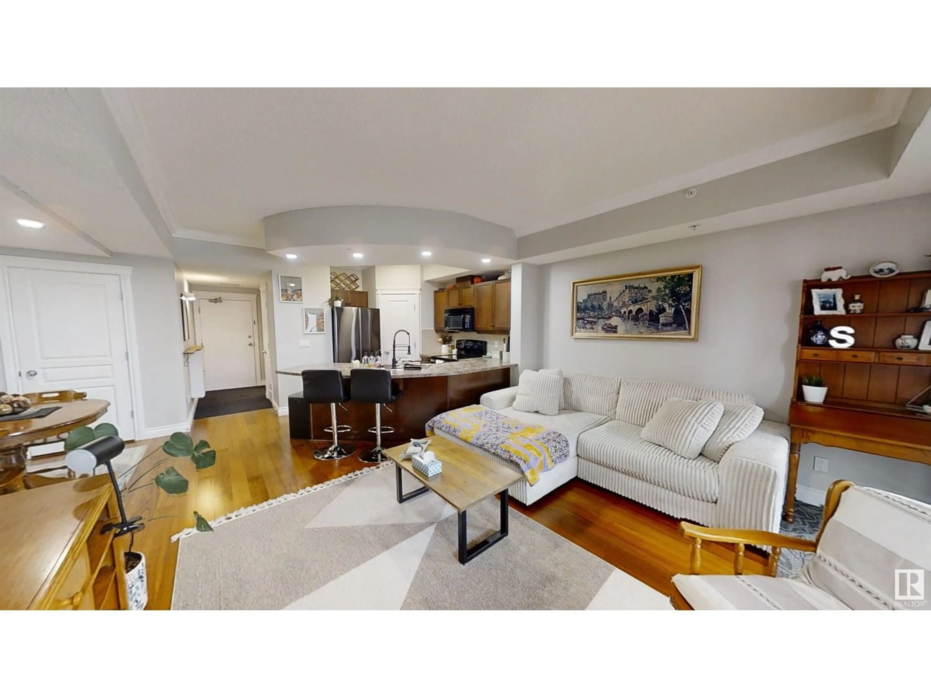 Living room with furniture, unknown for #203 - 10232 115 ST NW, Edmonton Alberta T5K1T8