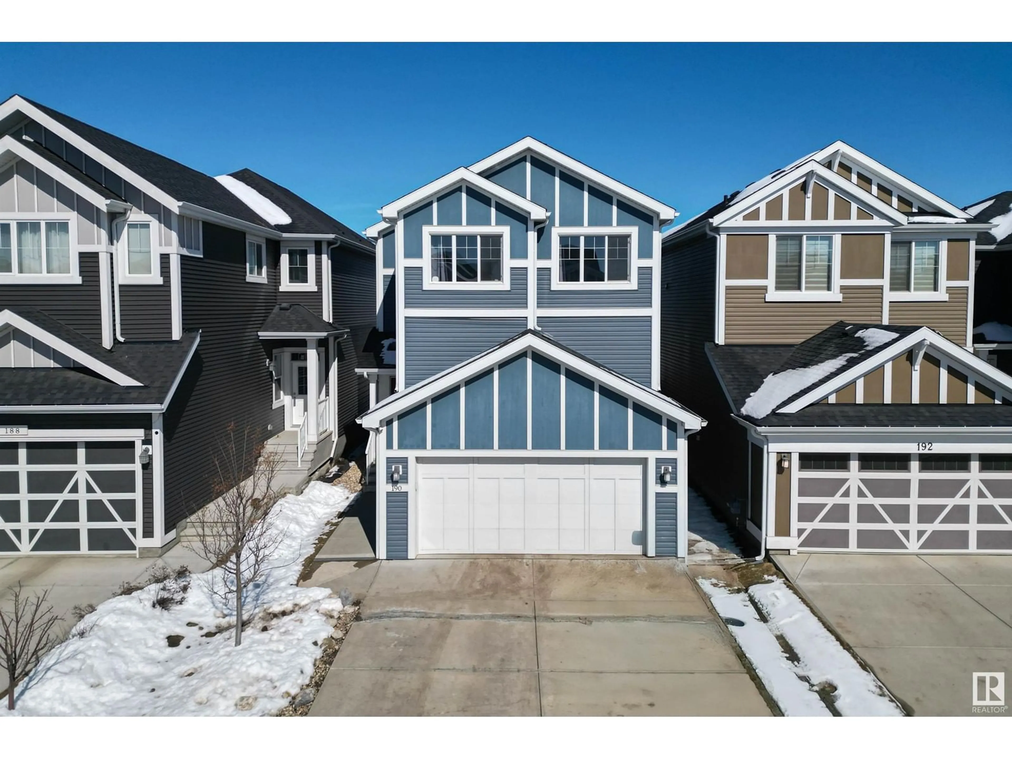 Home with vinyl exterior material, street for 190 STURTZ BN, Leduc Alberta T9E0E6