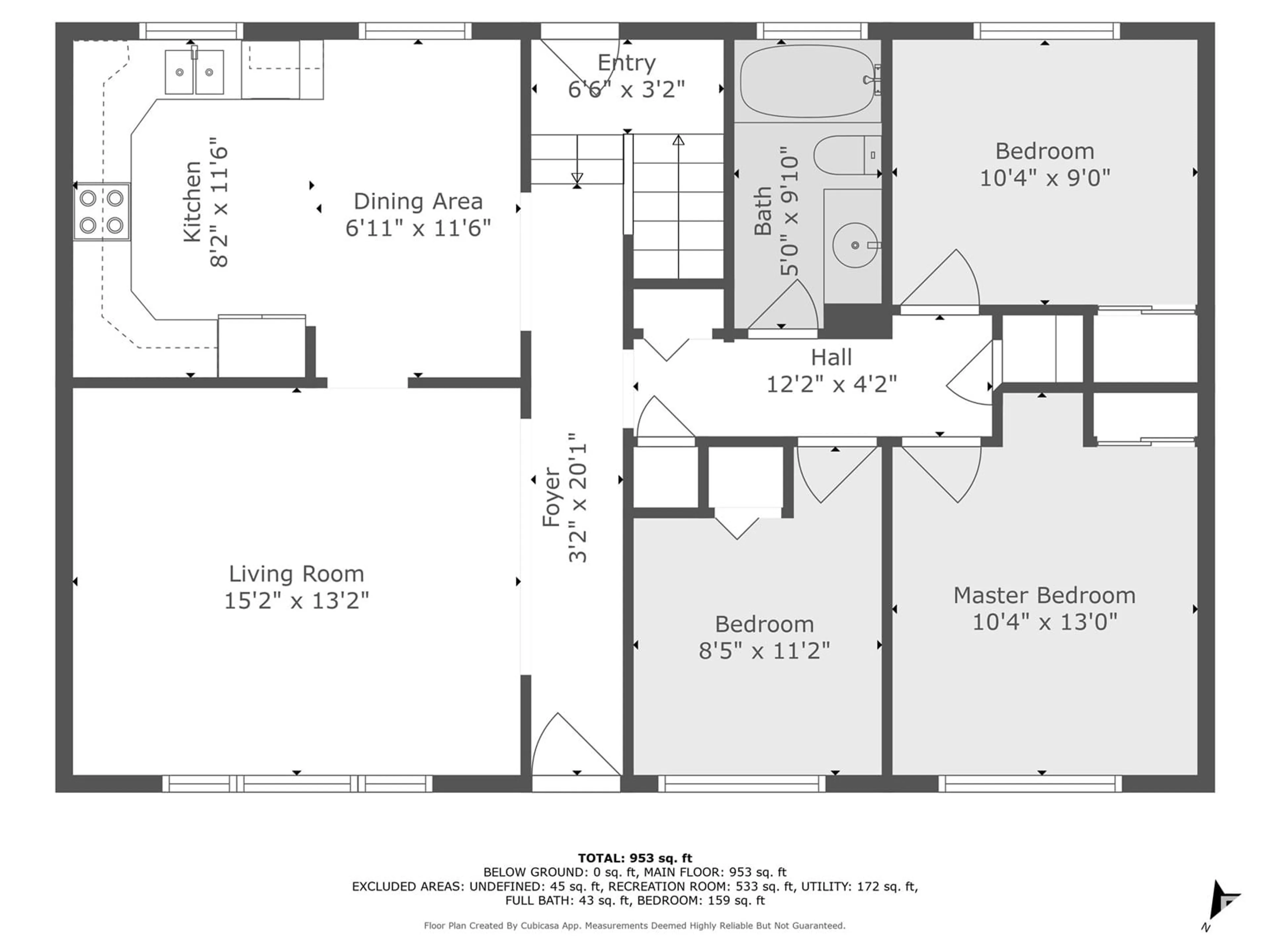 Floor plan for 5107 103 AV, Edmonton Alberta T6A0T1
