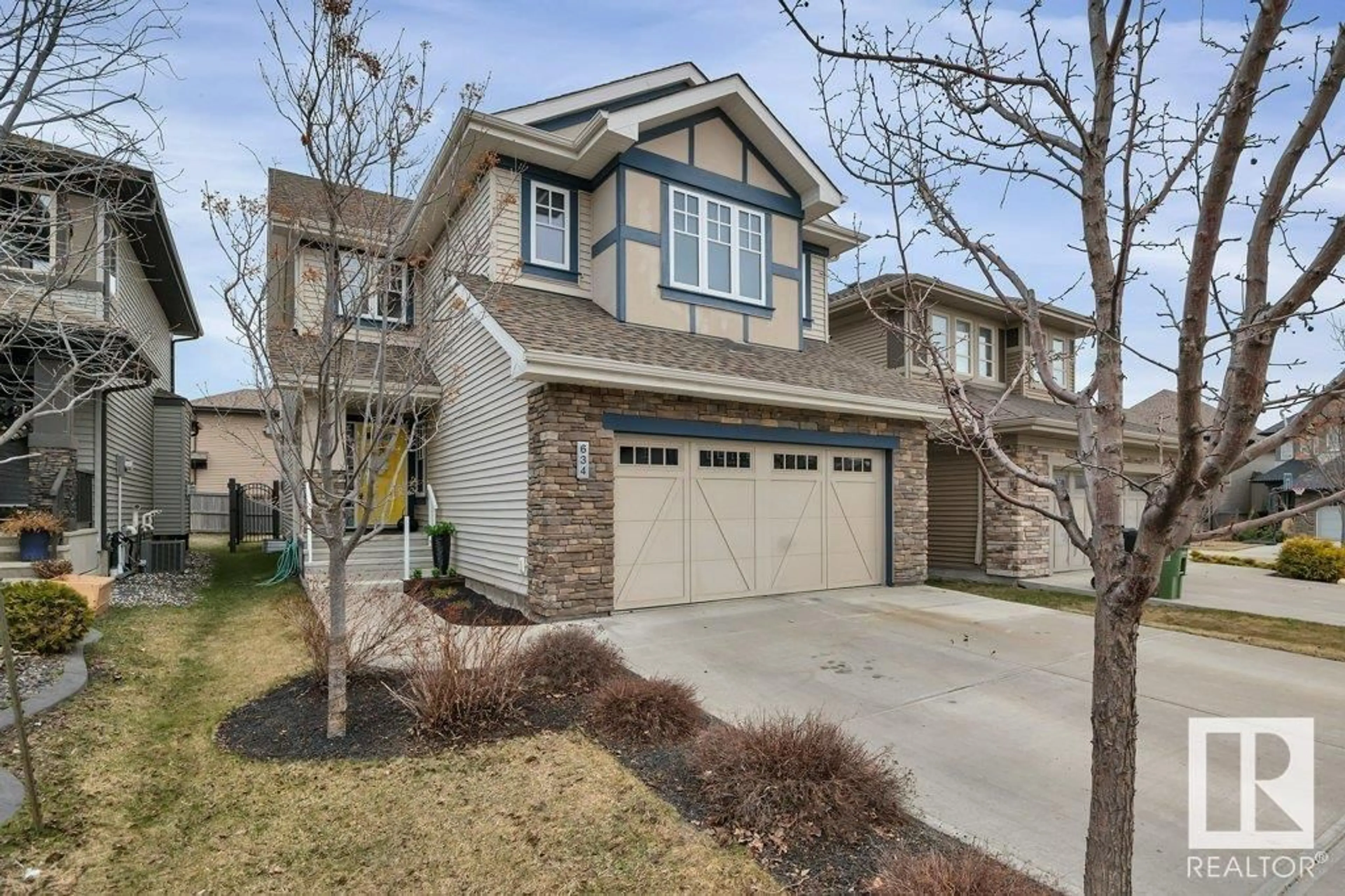 Home with brick exterior material, street for 634 ADAMS WY, Edmonton Alberta T6W0J9