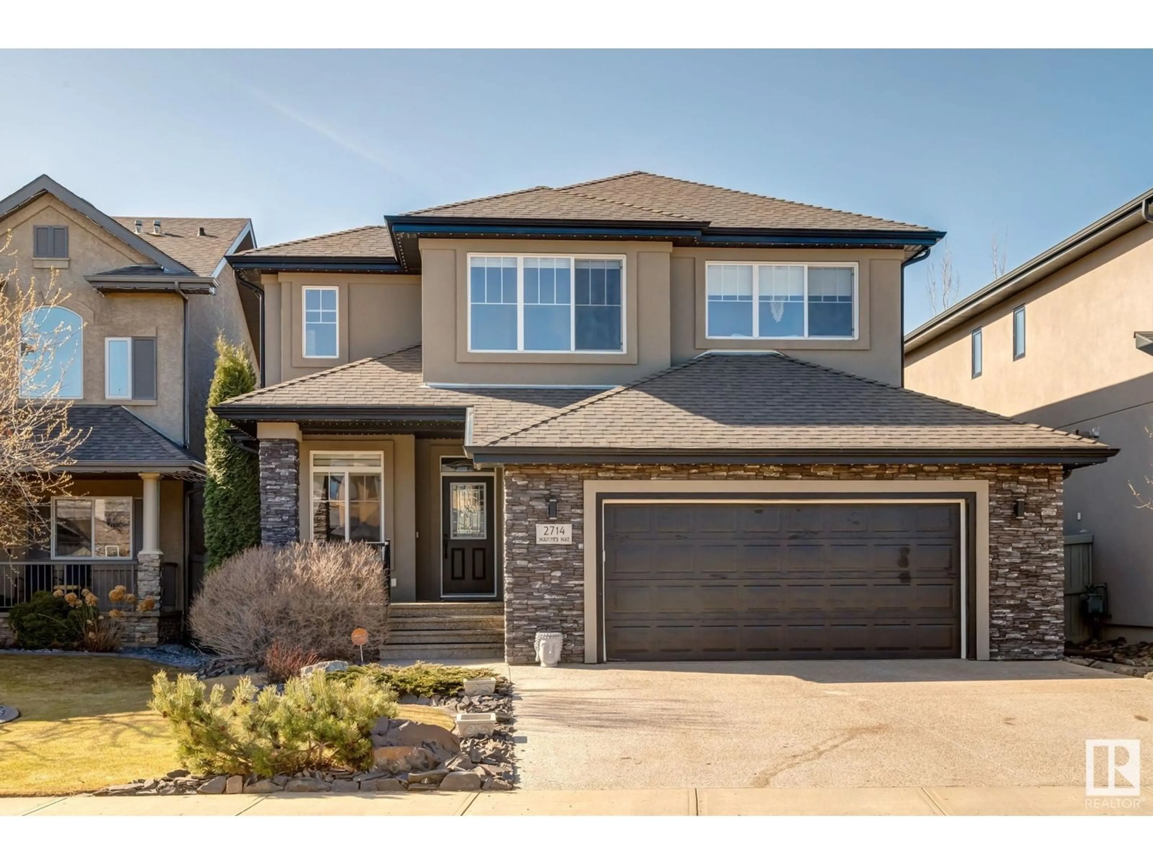Home with brick exterior material, street for 2714 WATCHER WY, Edmonton Alberta T6W0X6