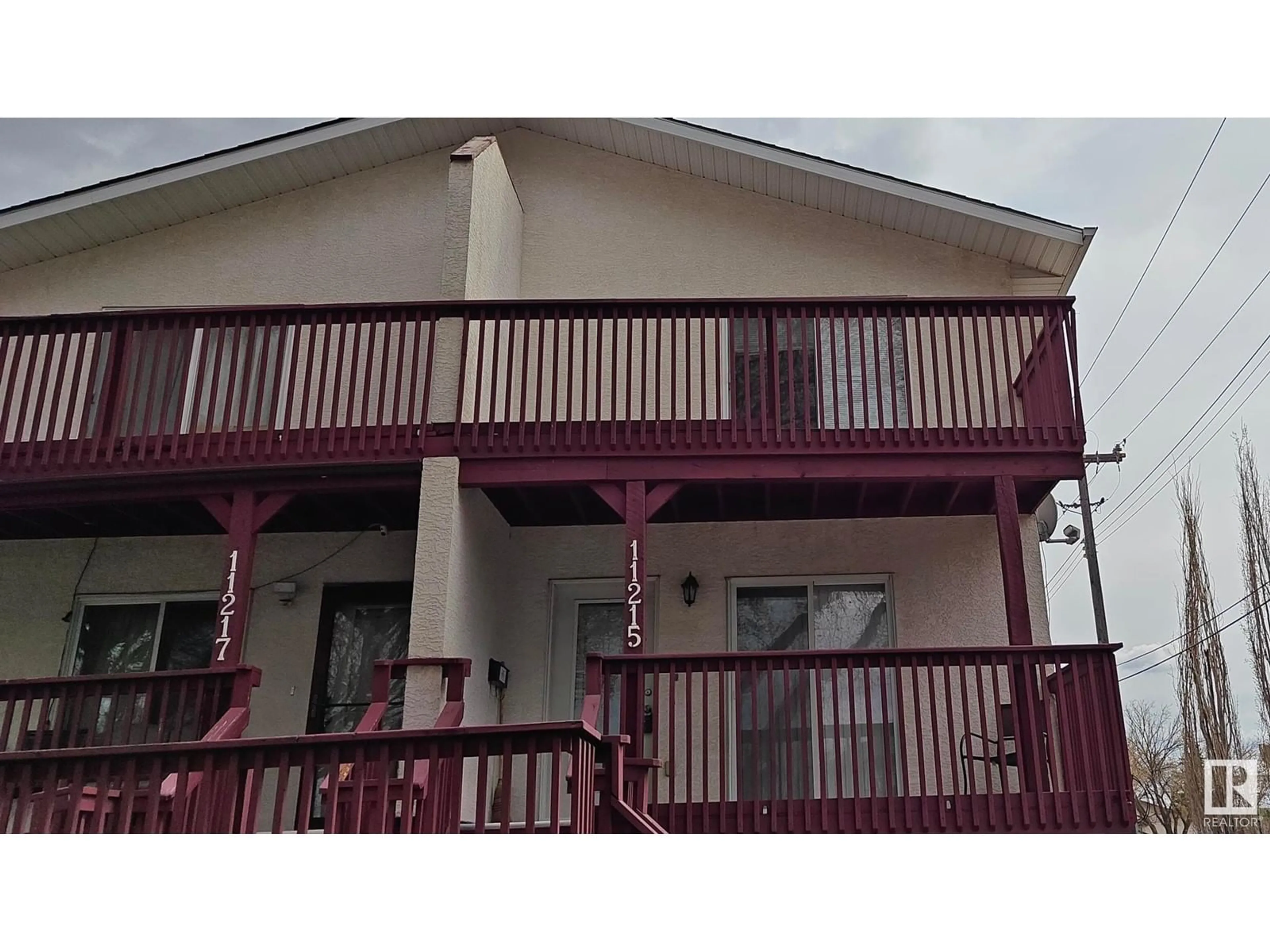 Balcony in the apartment, building for 11215 91 ST, Edmonton Alberta T5B4A1