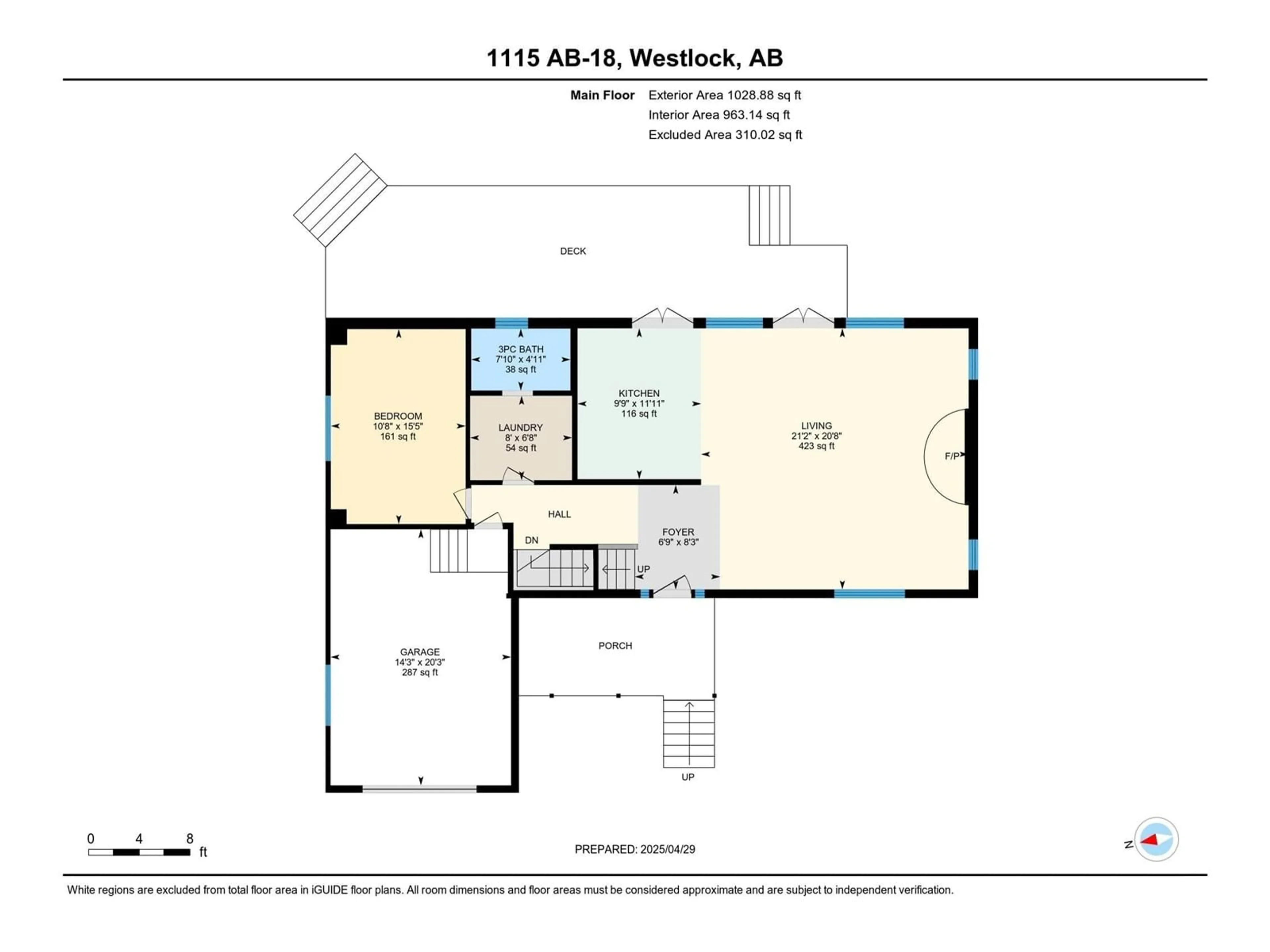 Floor plan for 1115 HWY 18, Rural Westlock County Alberta T7P2P6