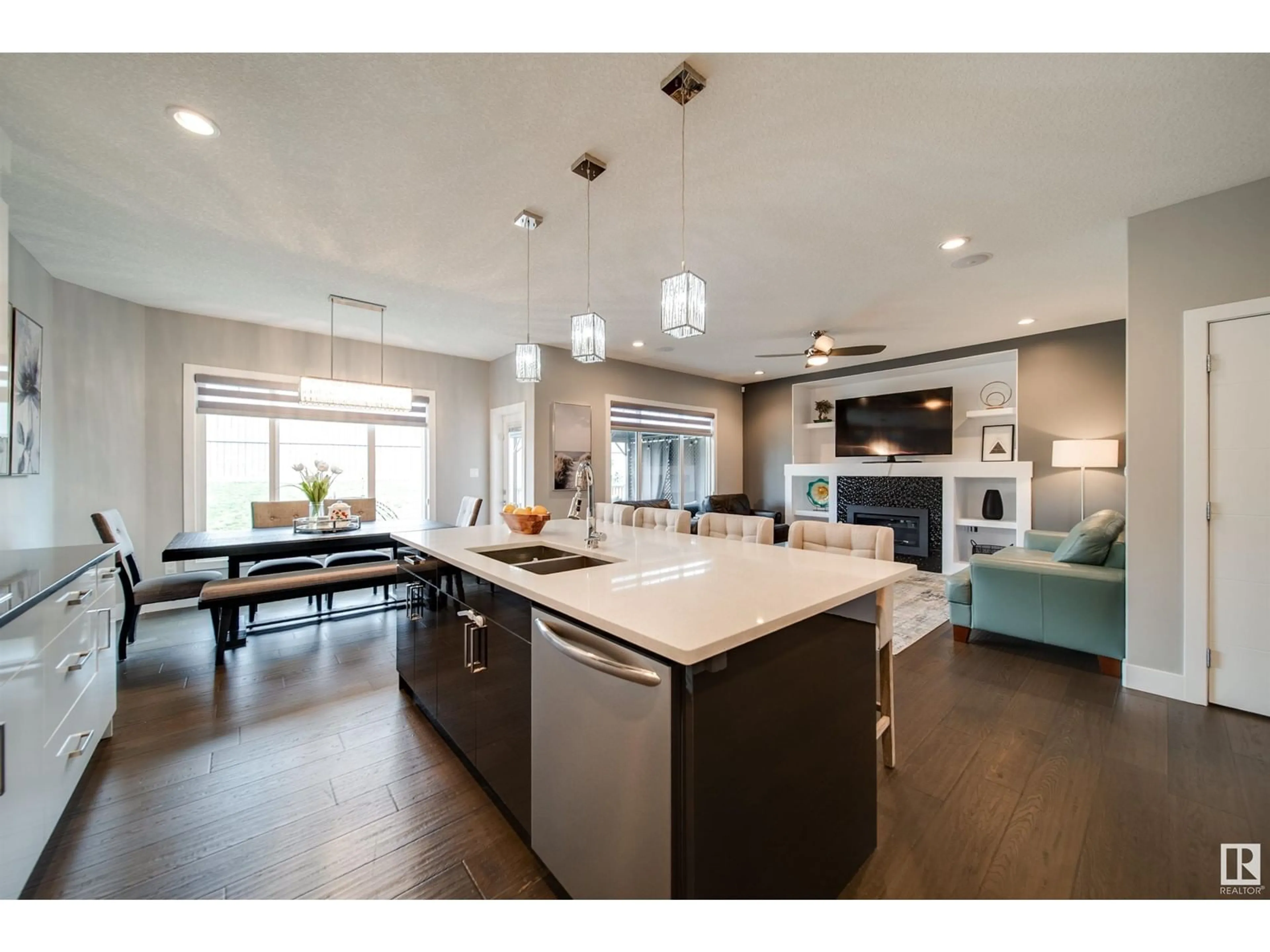 Open concept kitchen, unknown for 1216 152 AV, Edmonton Alberta T5Y0Z5