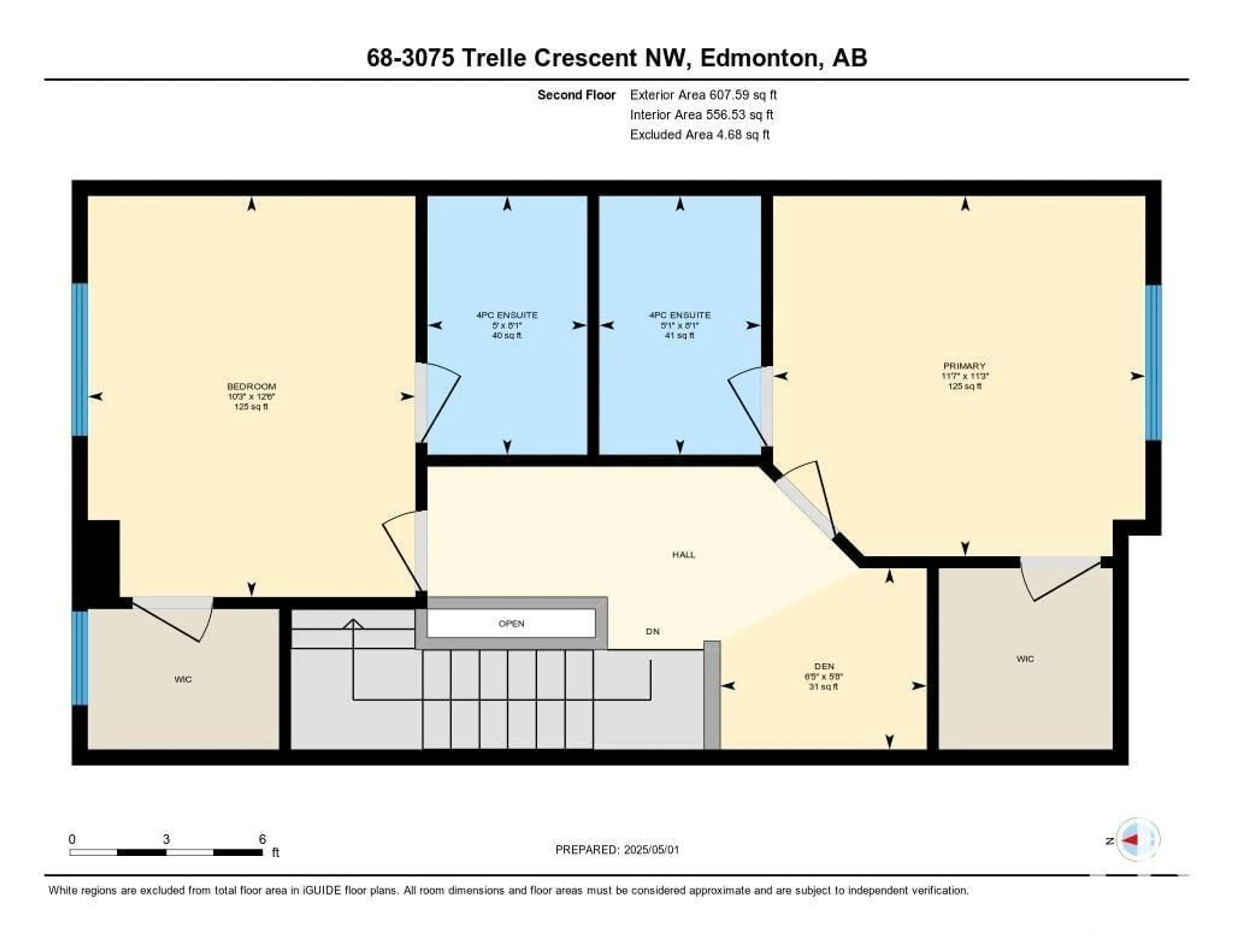 Floor plan for 68 3075 TRELLE CR NW, Edmonton Alberta T6R3V5