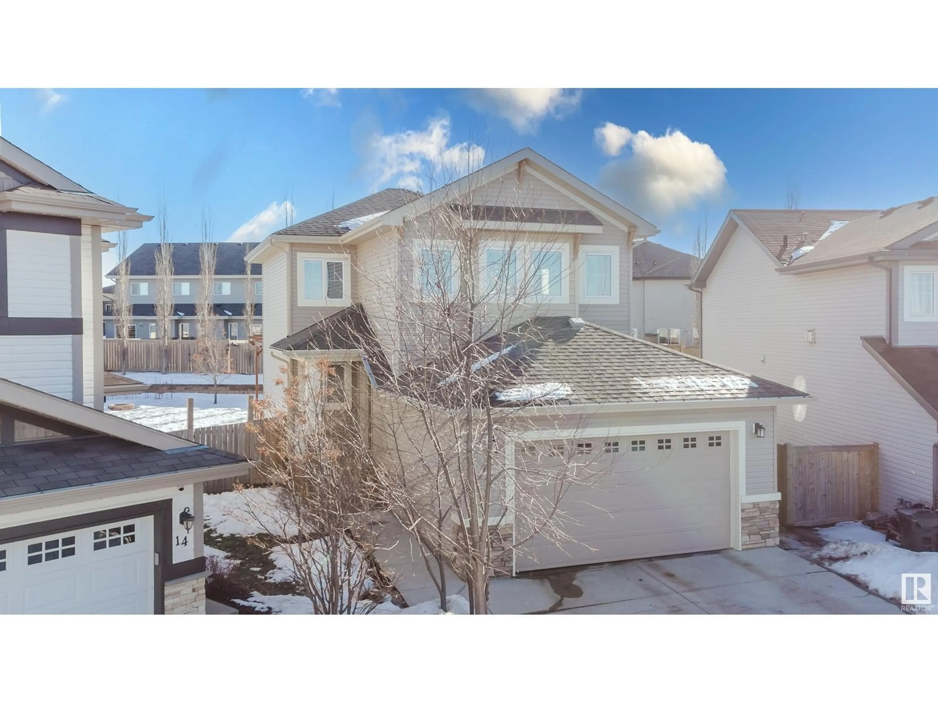 A pic from outside/outdoor area/front of a property/back of a property/a pic from drone, unknown for 12 SPRING CV, Spruce Grove Alberta T7X0L5
