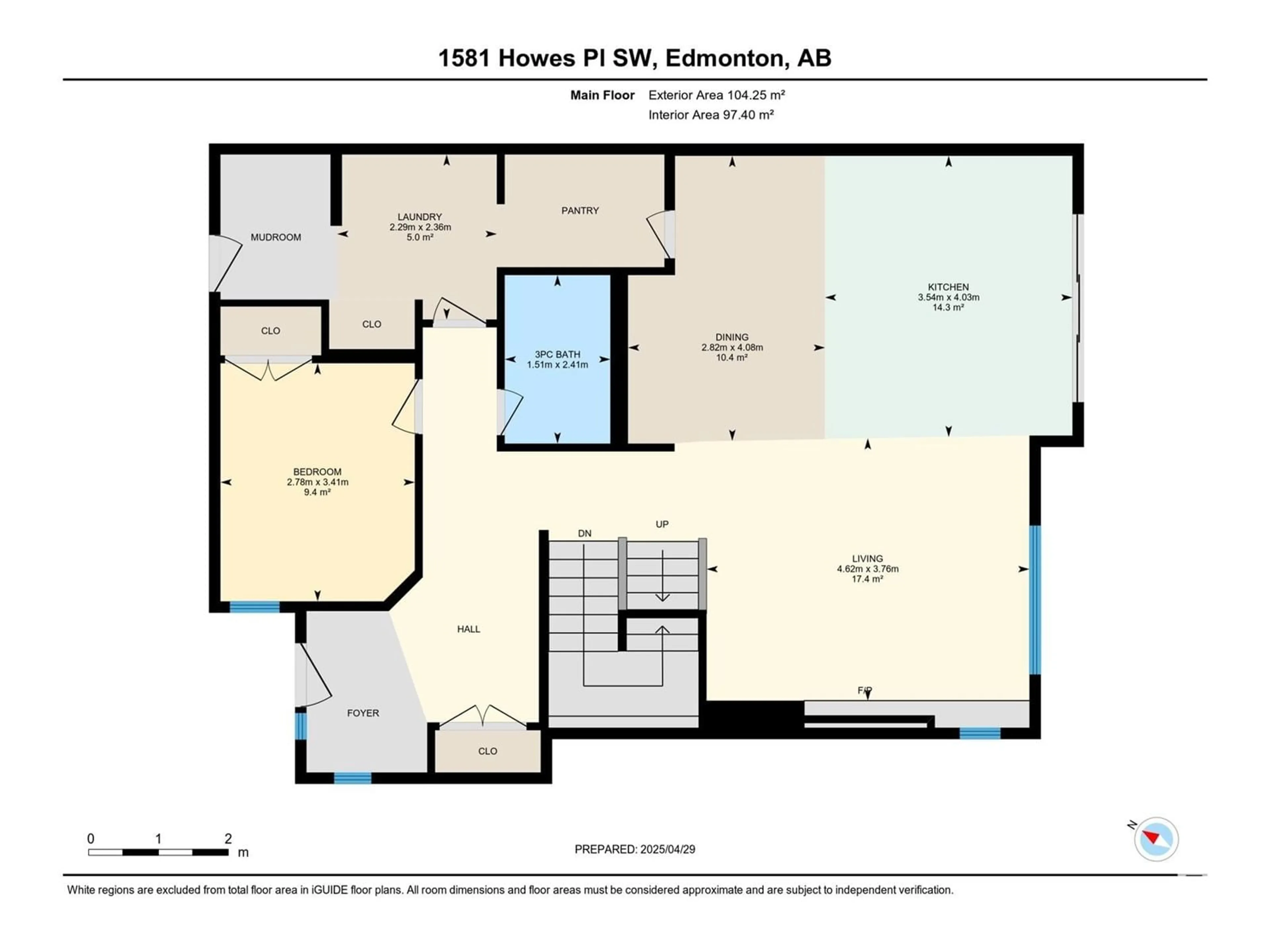 Floor plan for 1581 HOWES PL, Edmonton Alberta T6W5C1