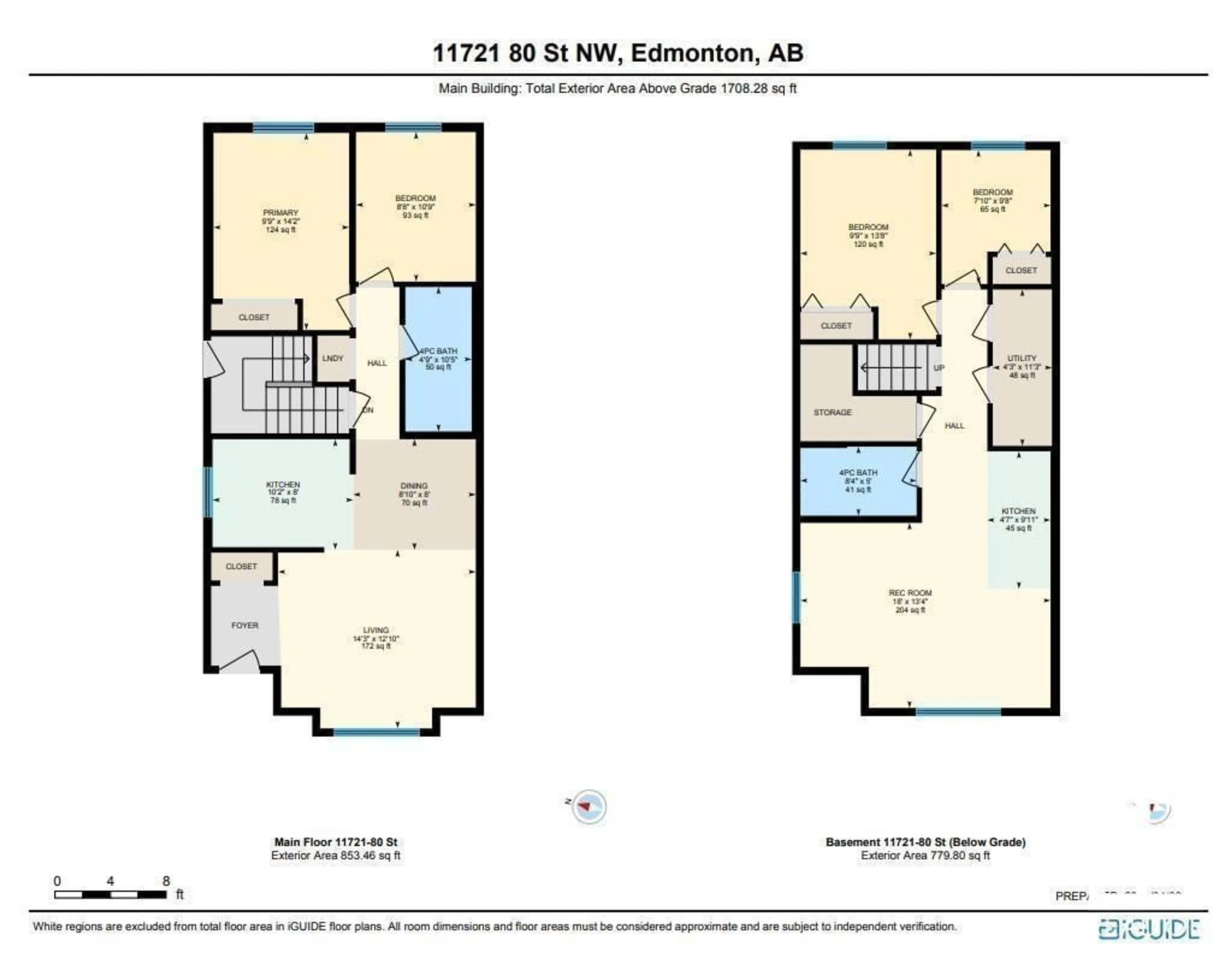 Floor plan for 11721 80 ST, Edmonton Alberta T5B2N4