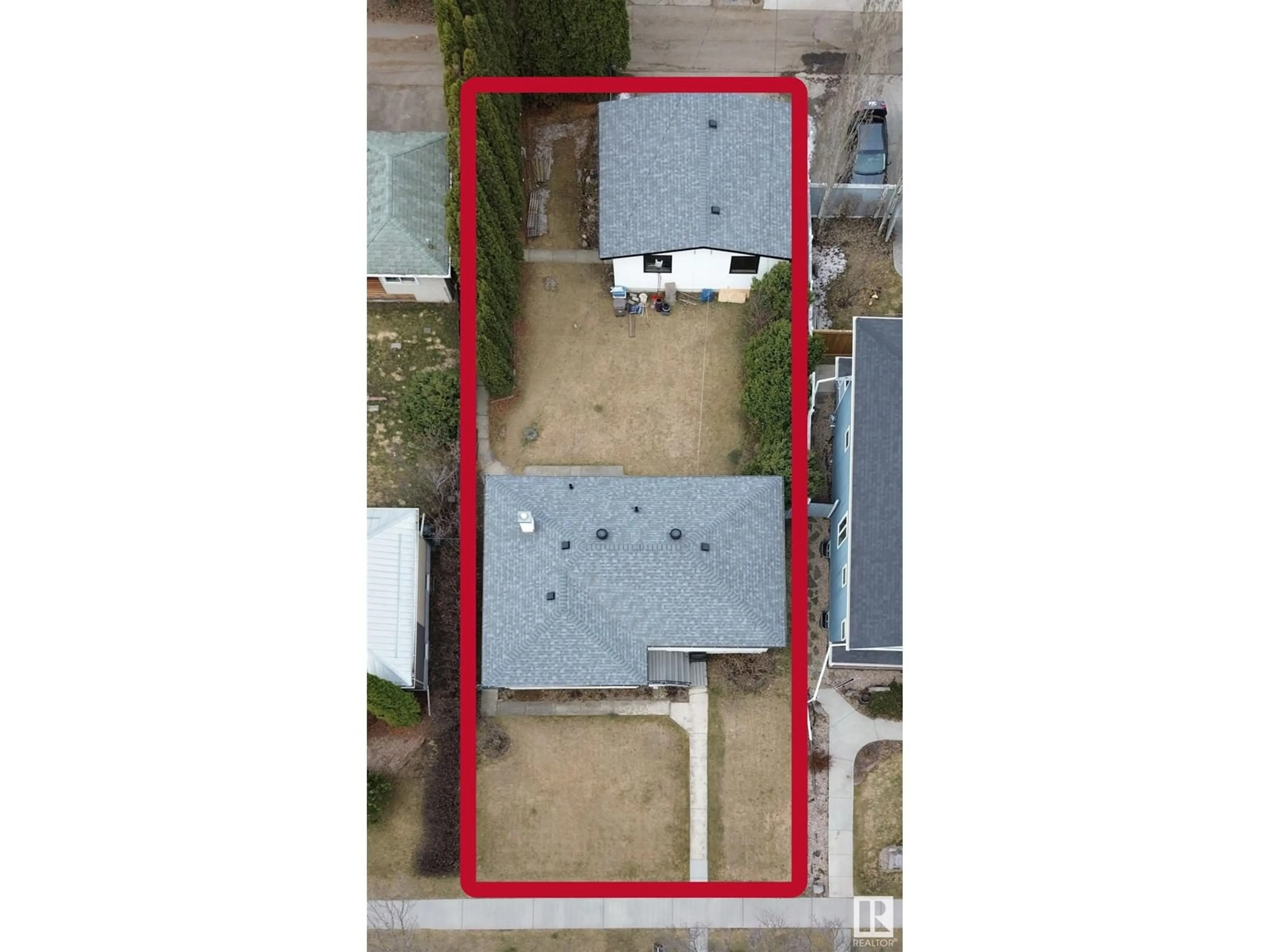 A pic from outside/outdoor area/front of a property/back of a property/a pic from drone, street for NW - 10832 130 ST, Edmonton Alberta T5M0X5