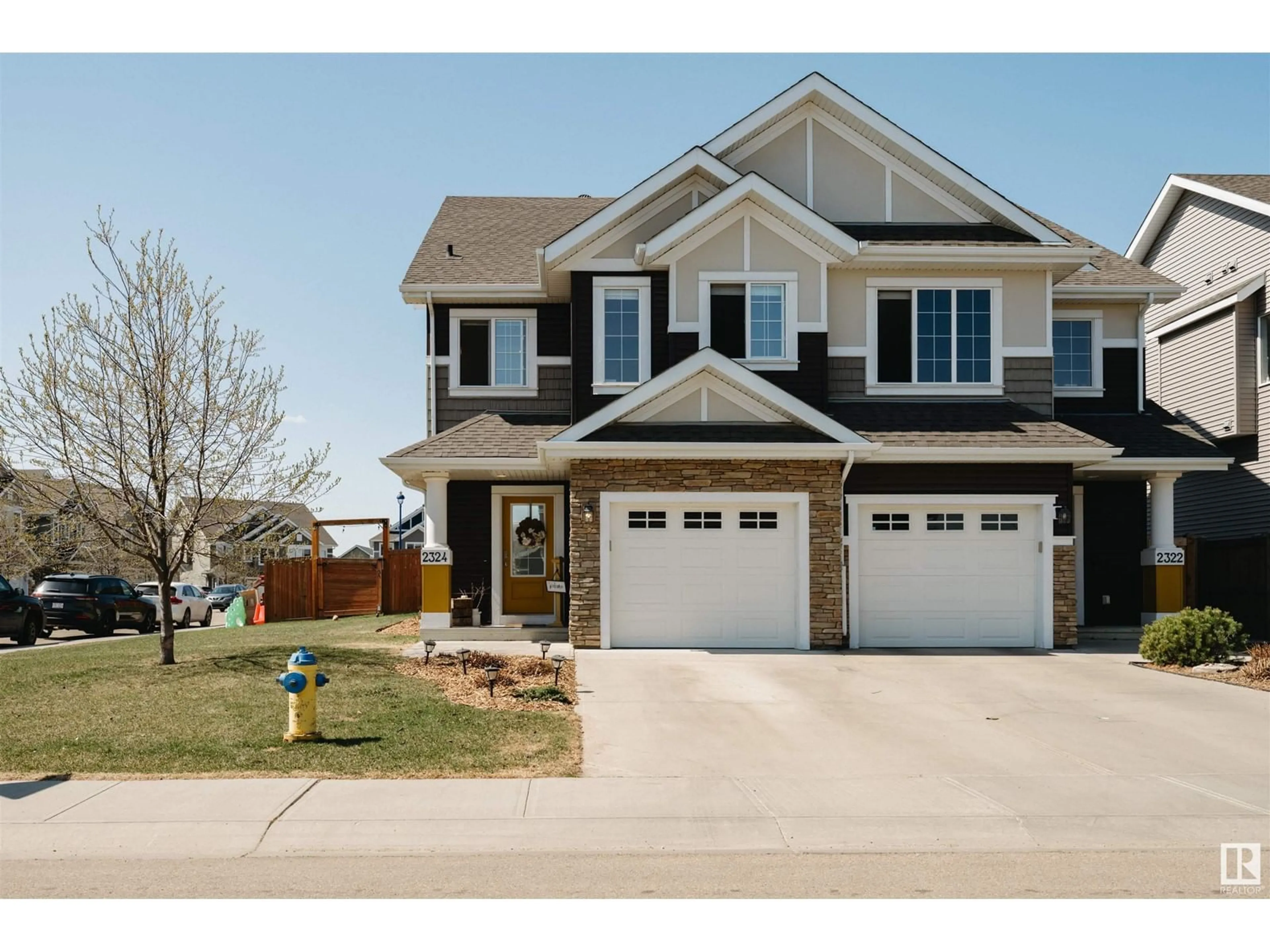 Home with vinyl exterior material, street for SW - 2324 67A ST, Edmonton Alberta T6X2A9