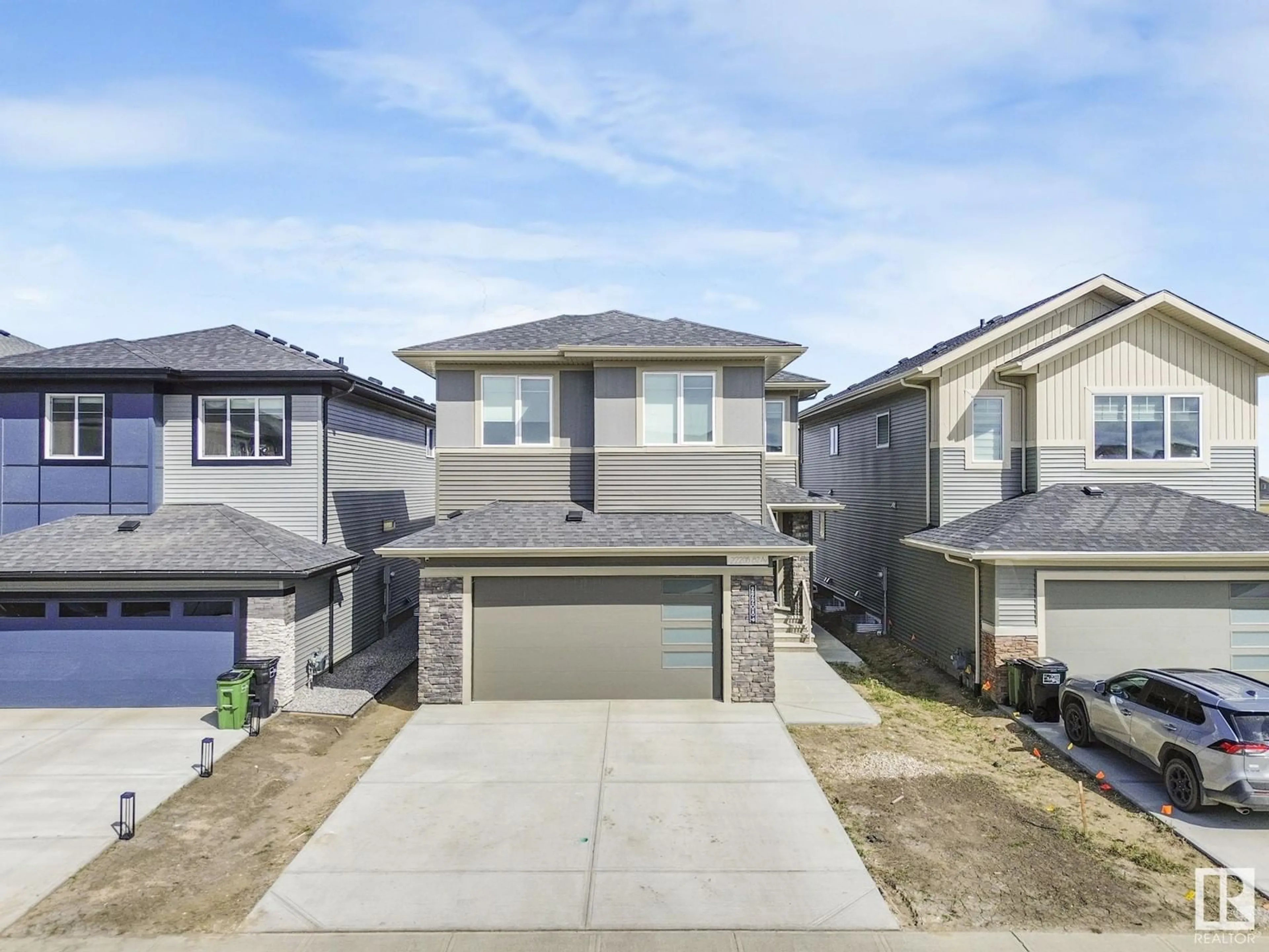 A pic from outside/outdoor area/front of a property/back of a property/a pic from drone, street for 22208 82 AV, Edmonton Alberta T5J1Y8