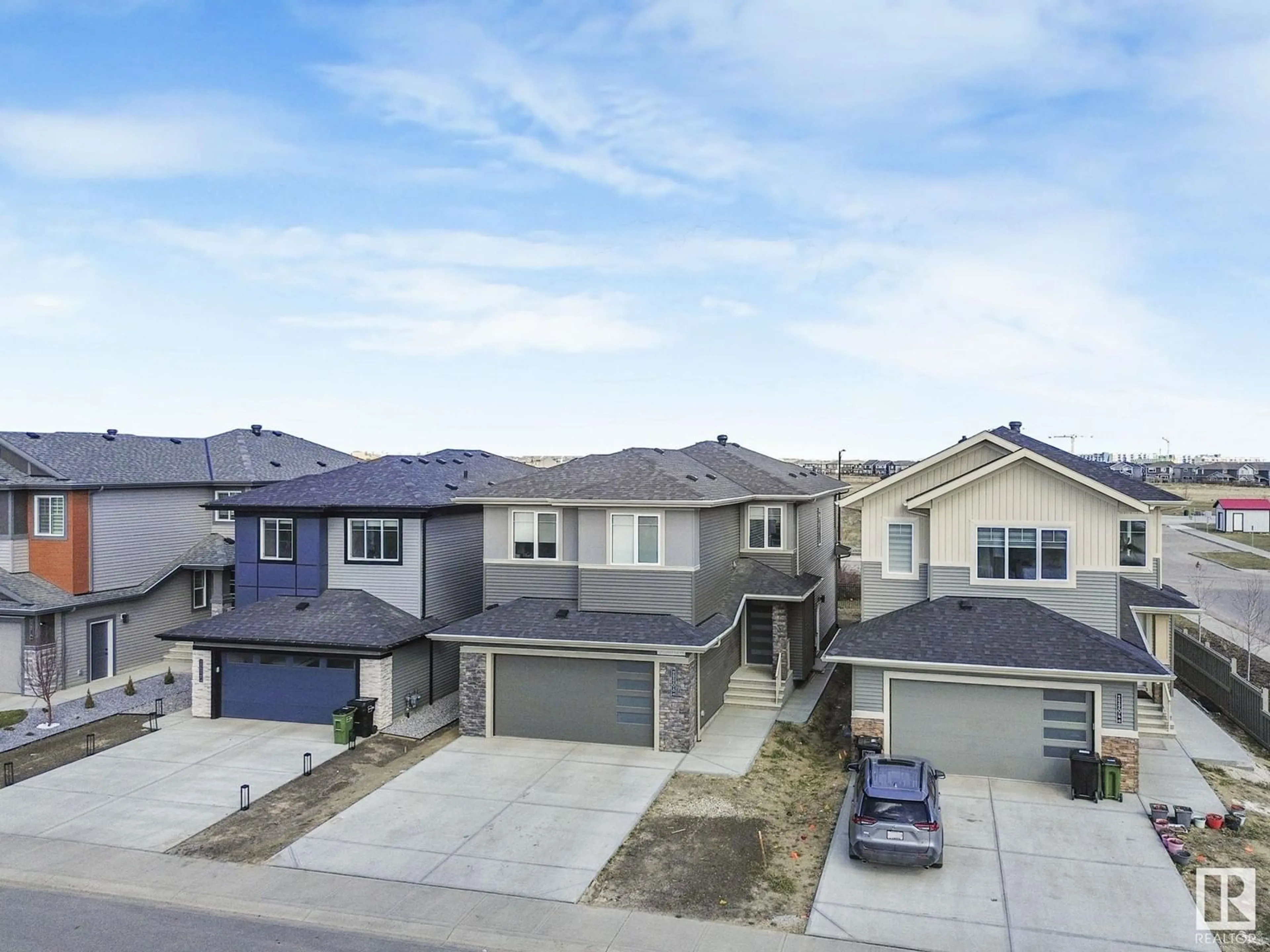 A pic from outside/outdoor area/front of a property/back of a property/a pic from drone, street for 22208 82 AV, Edmonton Alberta T5J1Y8