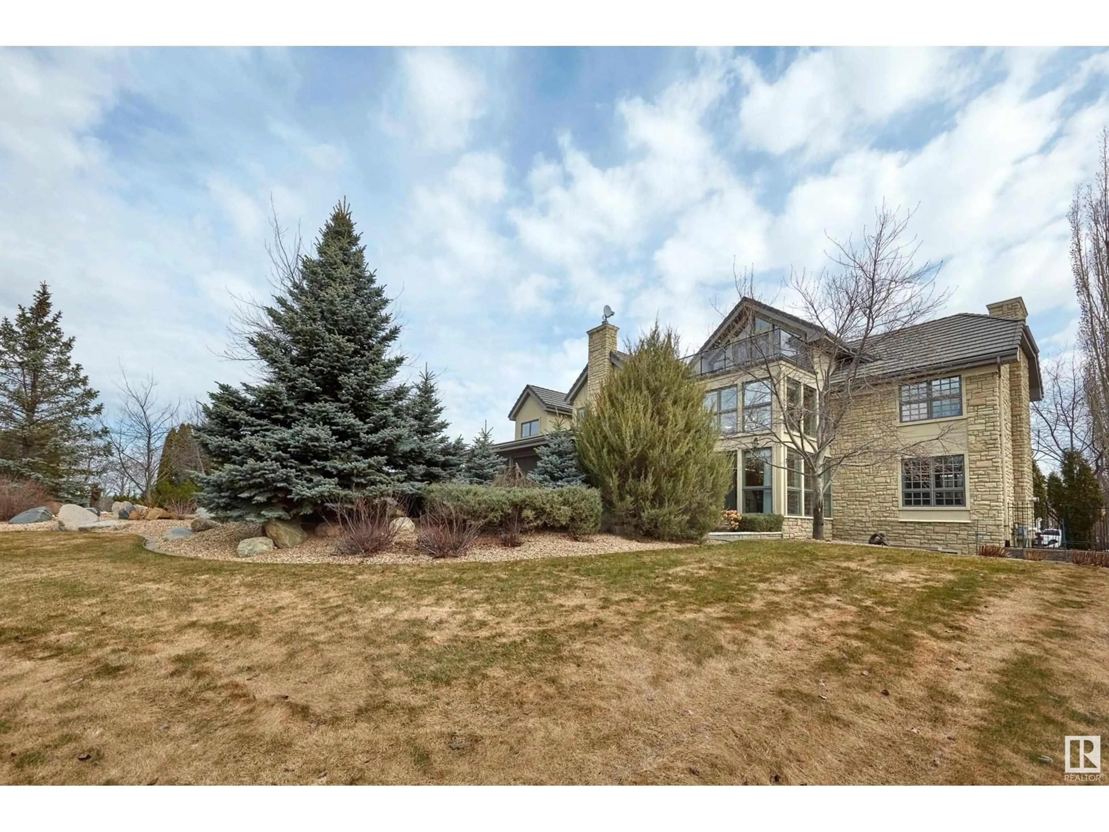 A pic from outside/outdoor area/front of a property/back of a property/a pic from drone, unknown for 74 WINDERMERE DR, Edmonton Alberta T6W0S1