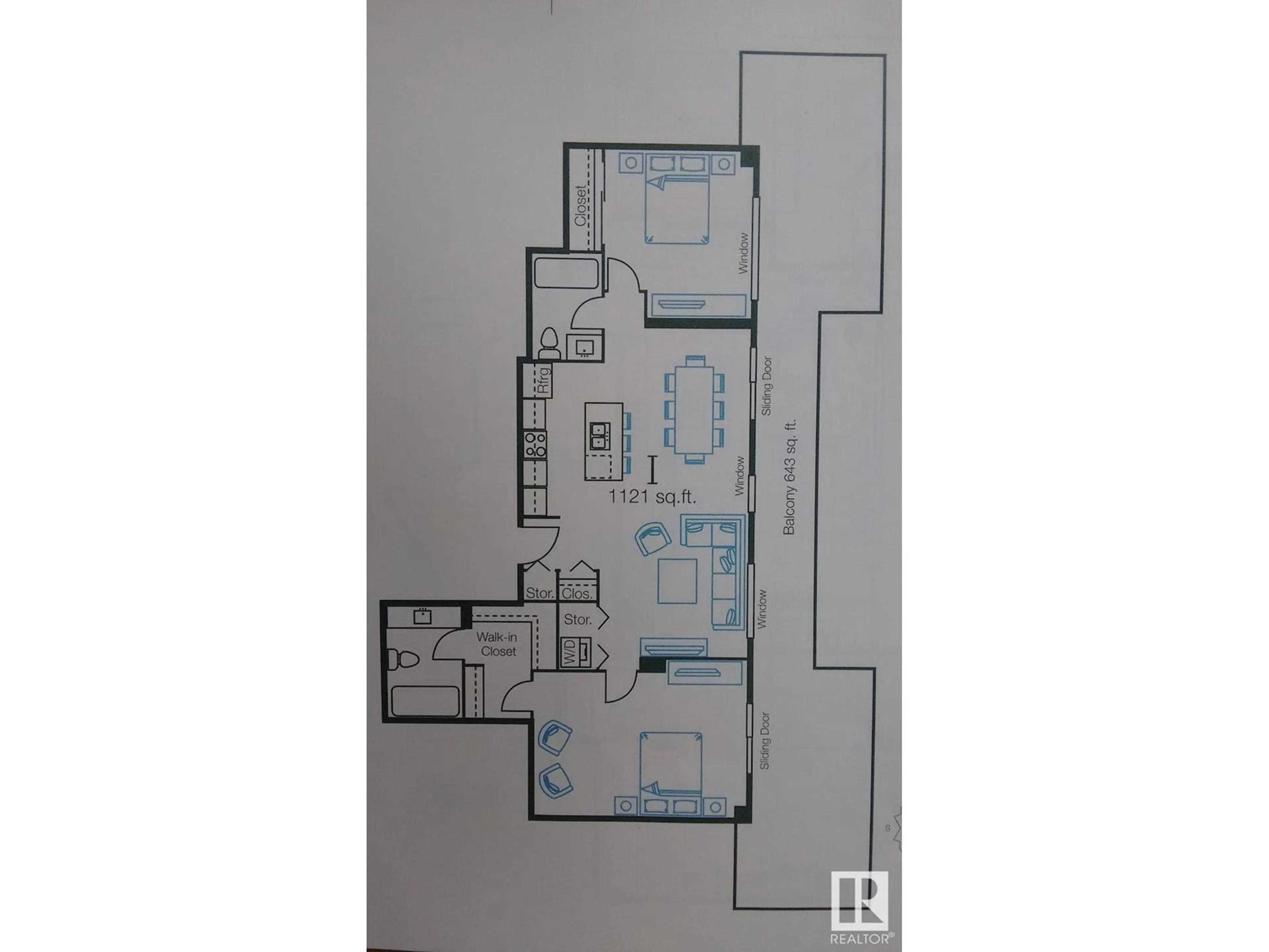 Floor plan for 10226 - 2502 104 ST NW, Edmonton Alberta T5J1B8