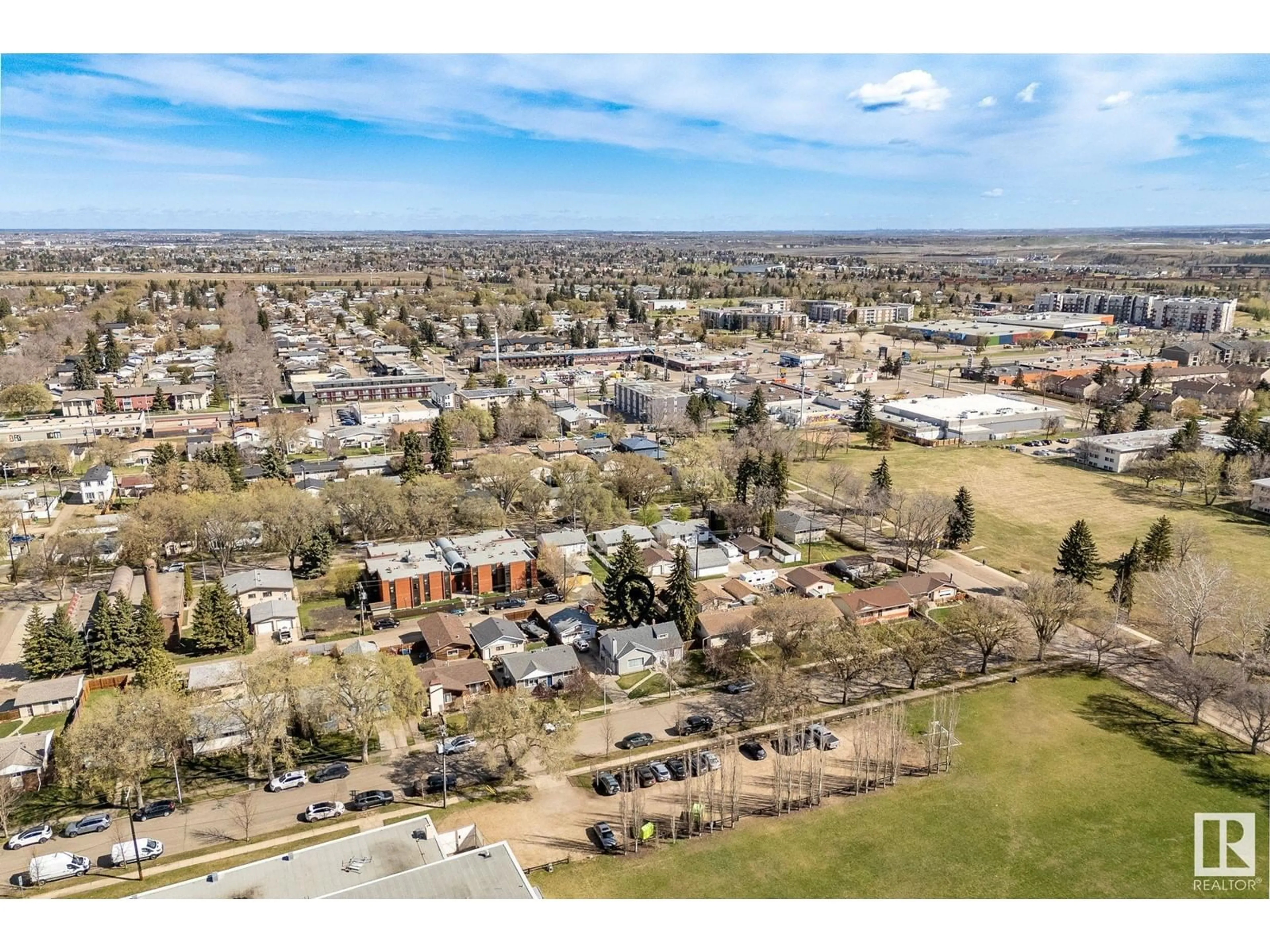 A pic from outside/outdoor area/front of a property/back of a property/a pic from drone, street for 3620 115 AV, Edmonton Alberta T5W0T9