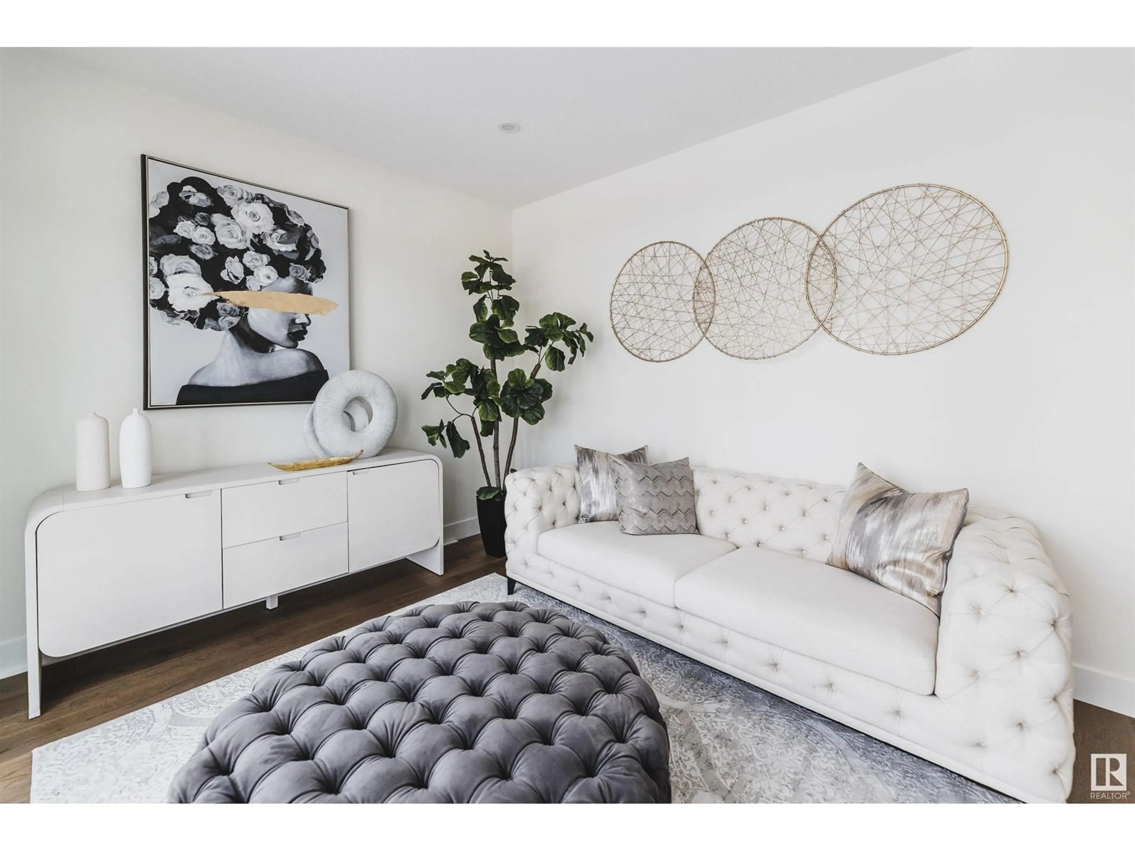 Living room with furniture, unknown for NW - 6535 112A ST, Edmonton Alberta T6H4R4