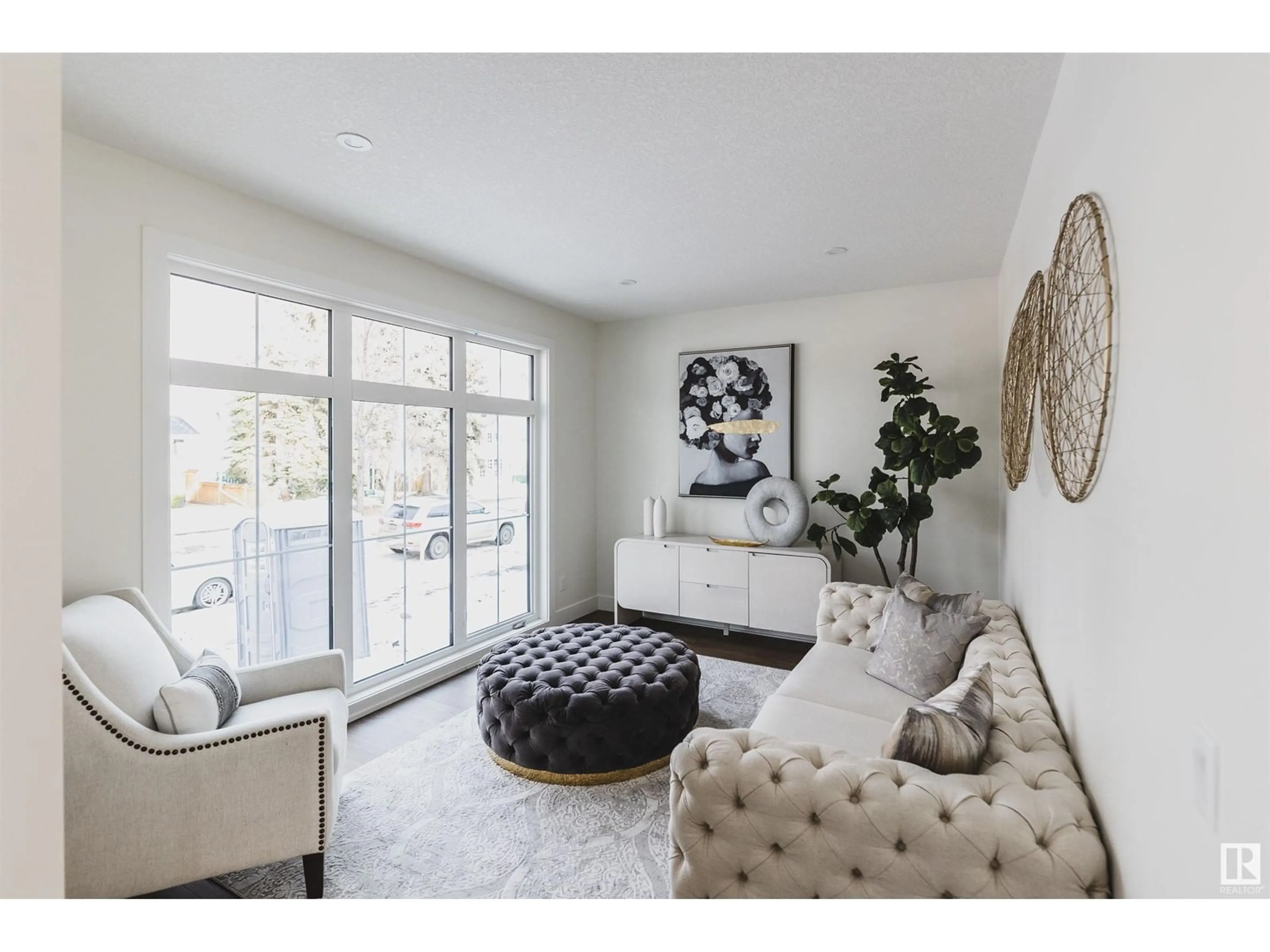Living room with furniture, unknown for NW - 6535 112A ST, Edmonton Alberta T6H4R4