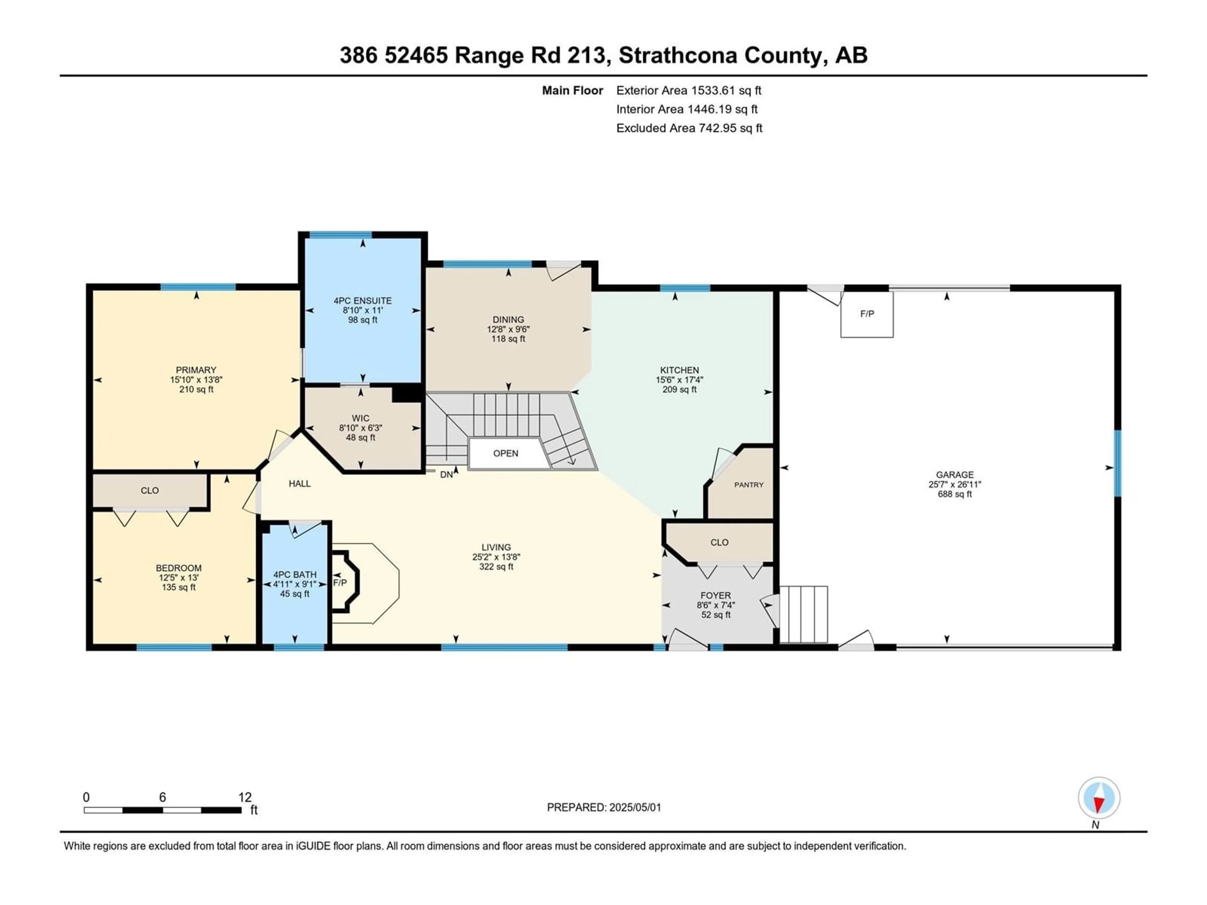 Floor plan for 52465 - 386 RGE ROAD 213 RGE ROAD, Rural Strathcona County Alberta T8G2E7