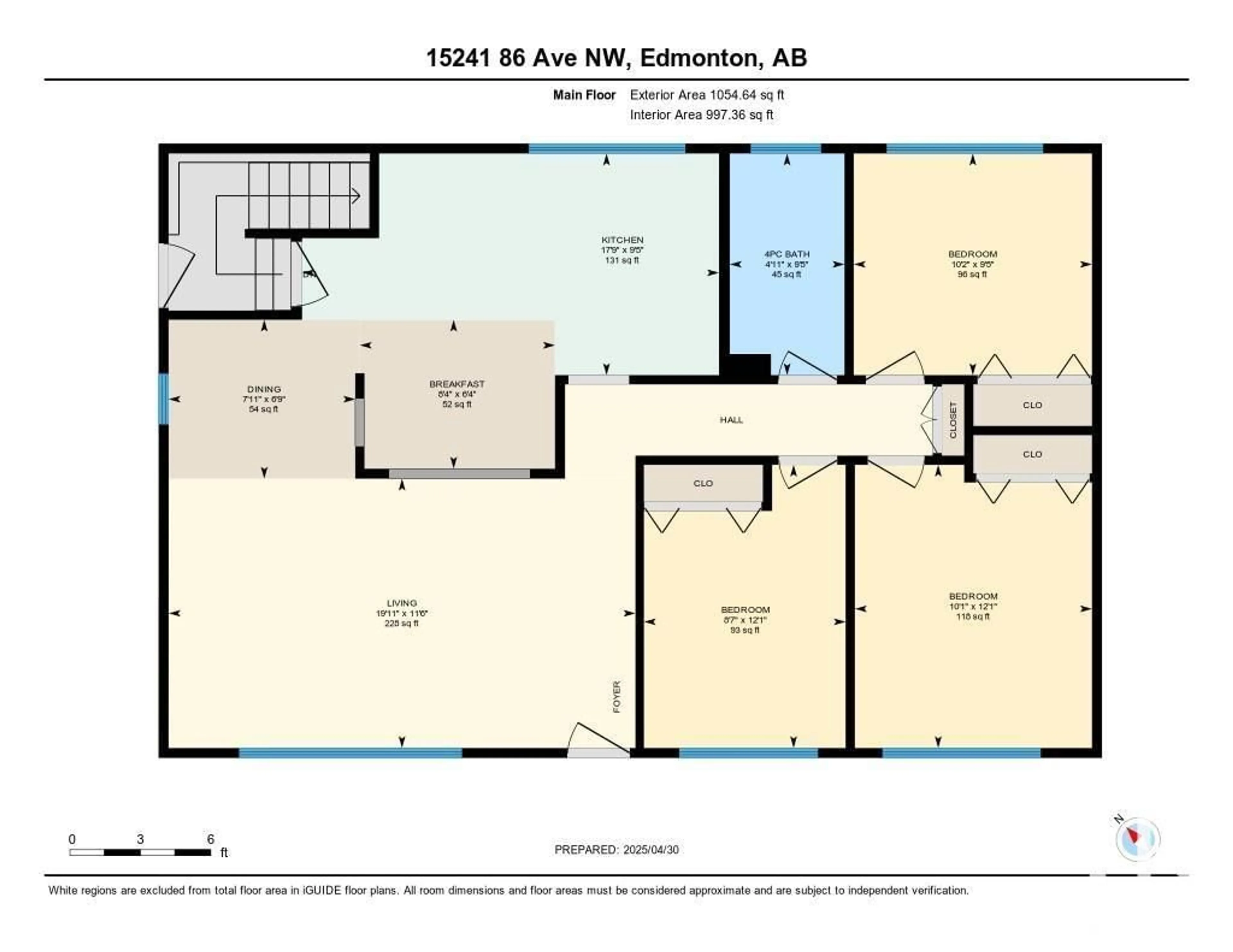 Floor plan for 15241 86 AV, Edmonton Alberta T5R4C2