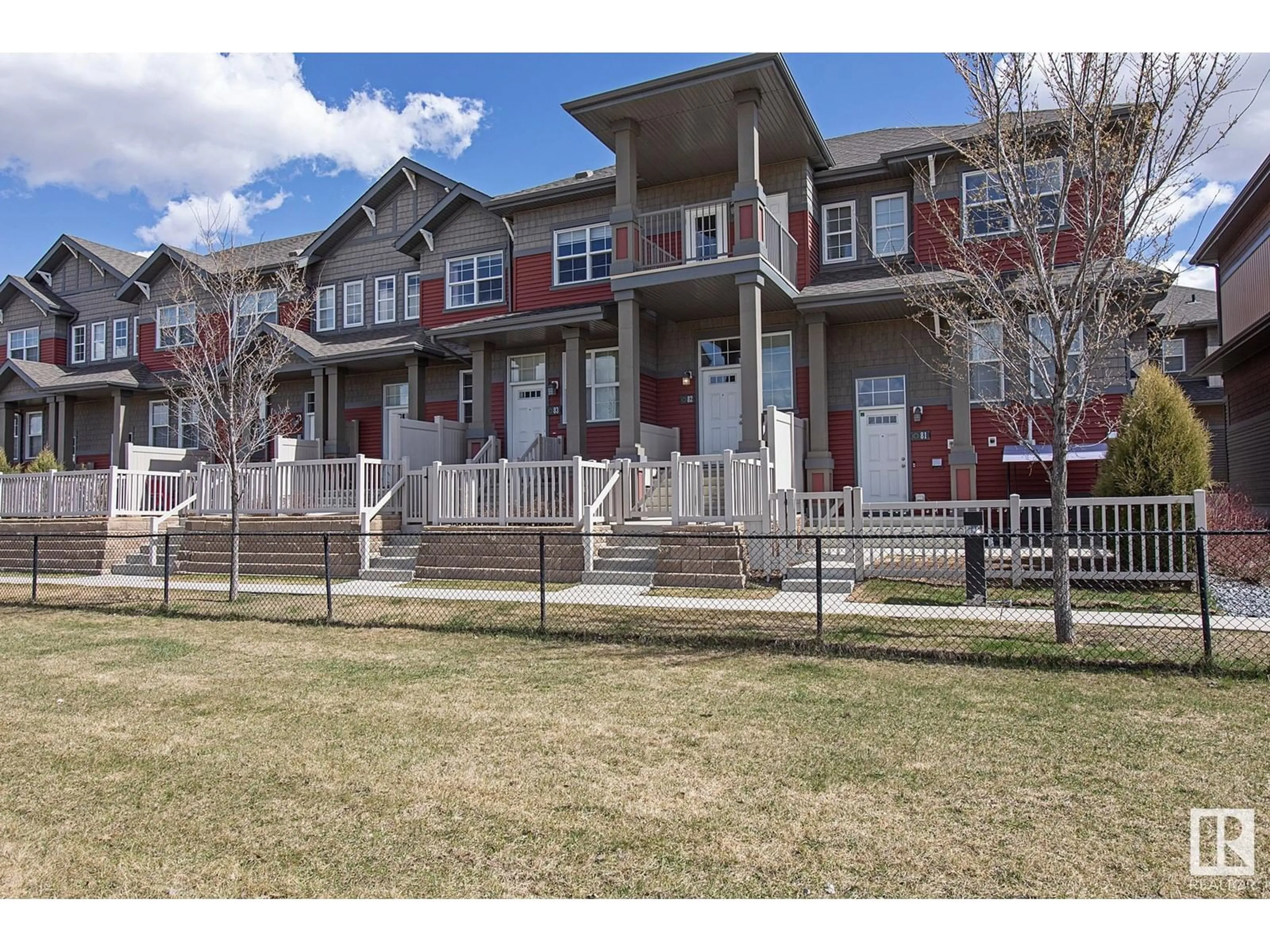Home with vinyl exterior material, street for #82 - 4029 ORCHARDS DR, Edmonton Alberta T6X1V2