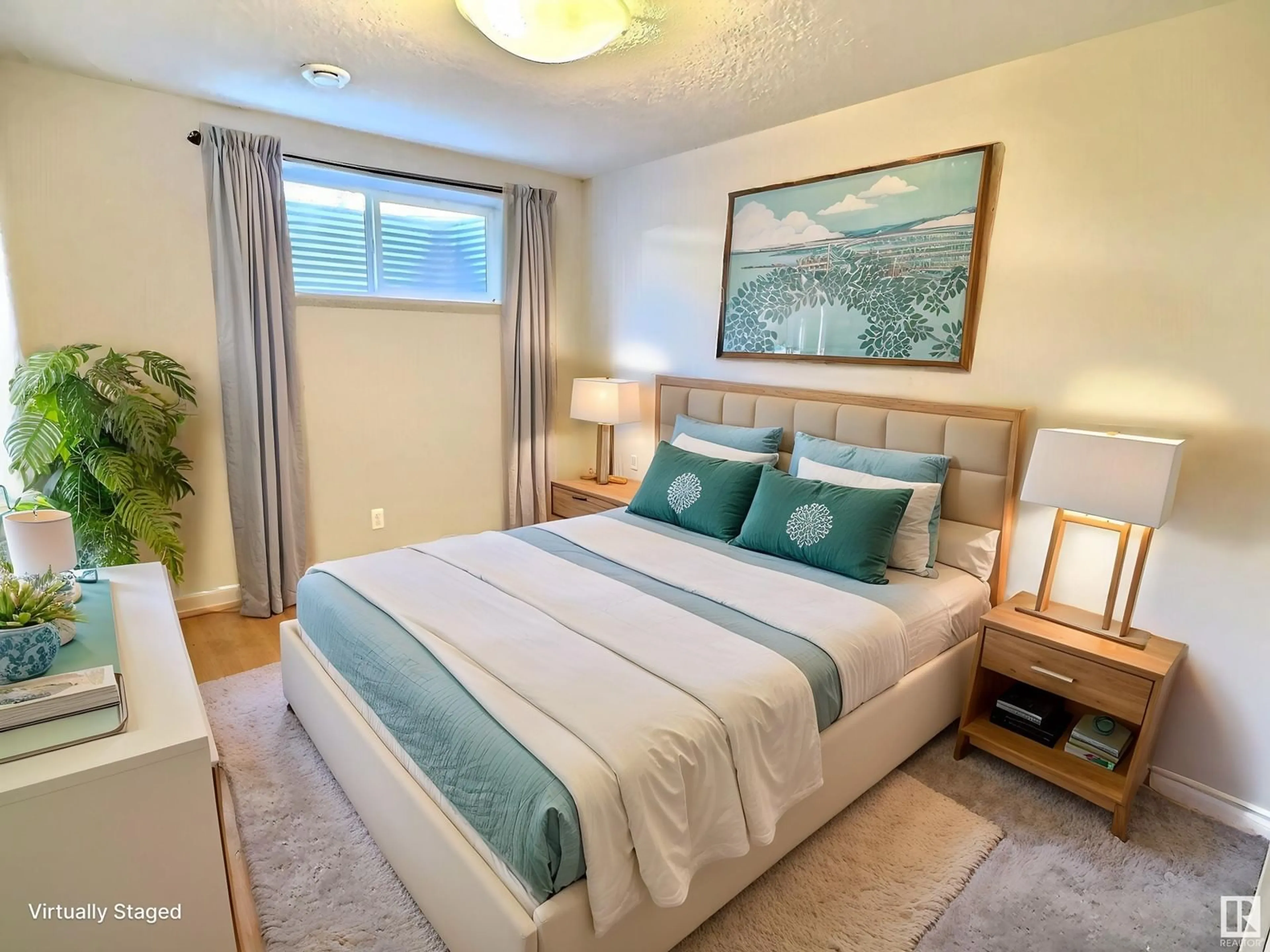 Bedroom with bed, unknown for 8736 178 AV, Edmonton Alberta T5Z0B8