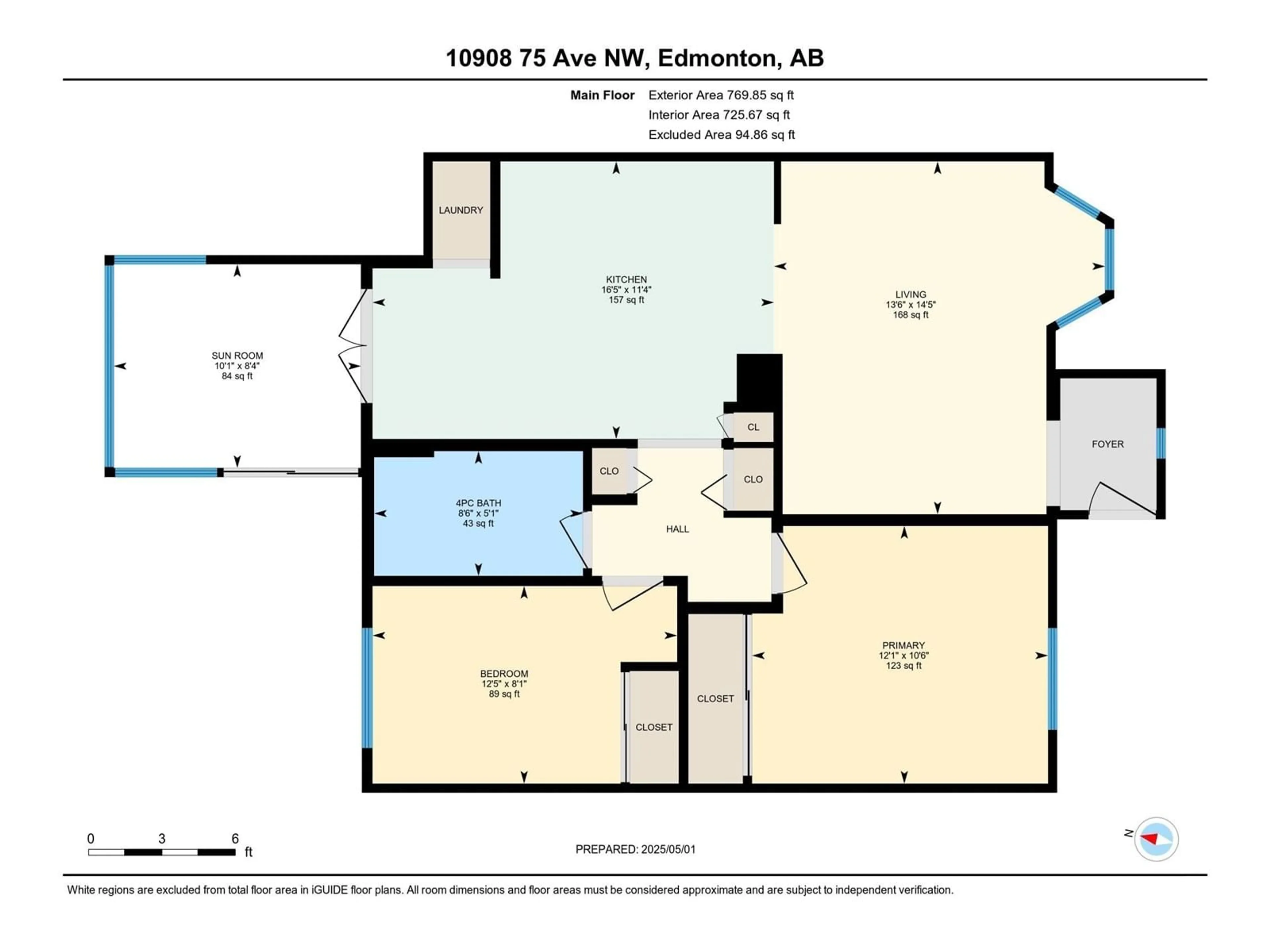 Floor plan for 10908 75 AV, Edmonton Alberta T6G0J6