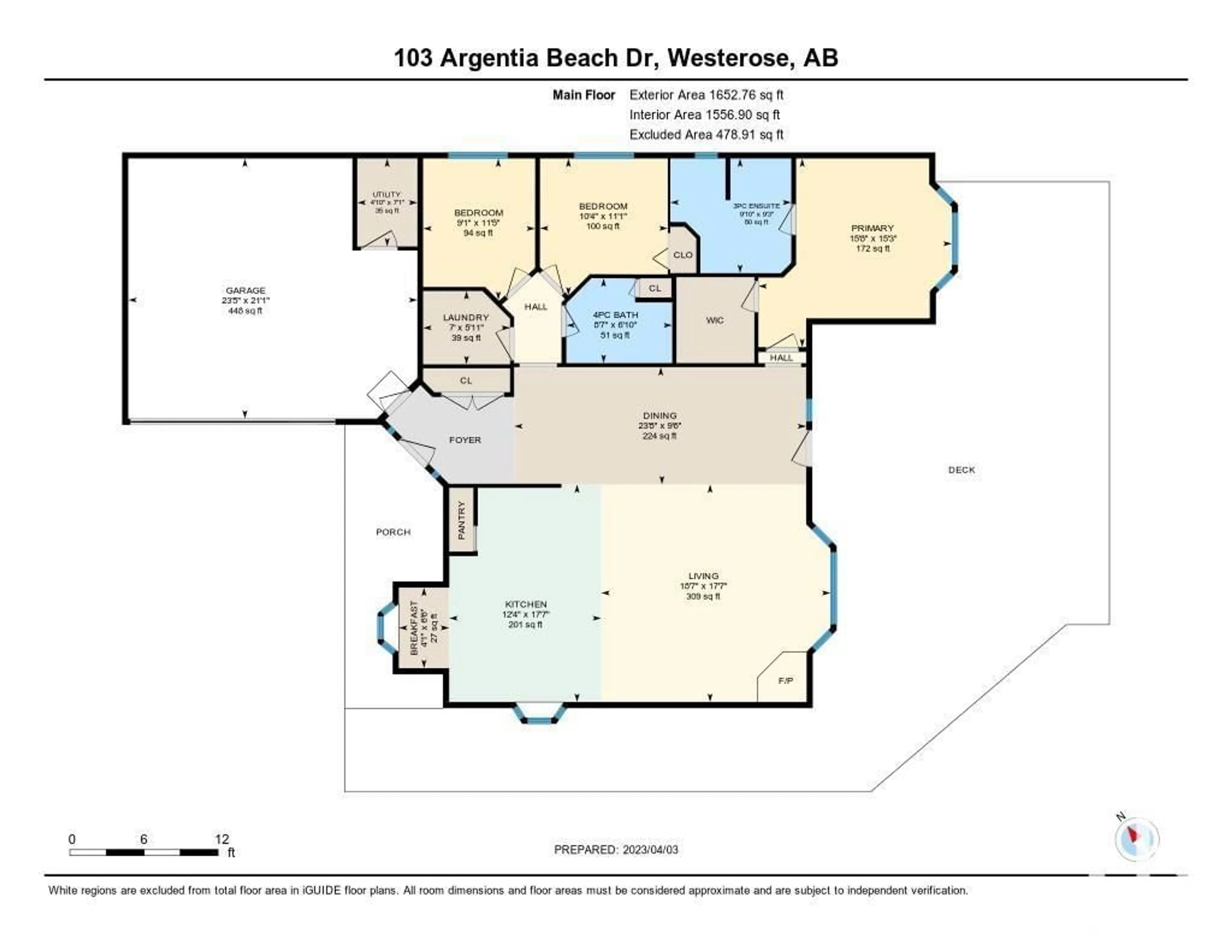 Floor plan for 103 LAKE DRIVE, Rural Wetaskiwin County Alberta T0C2C0