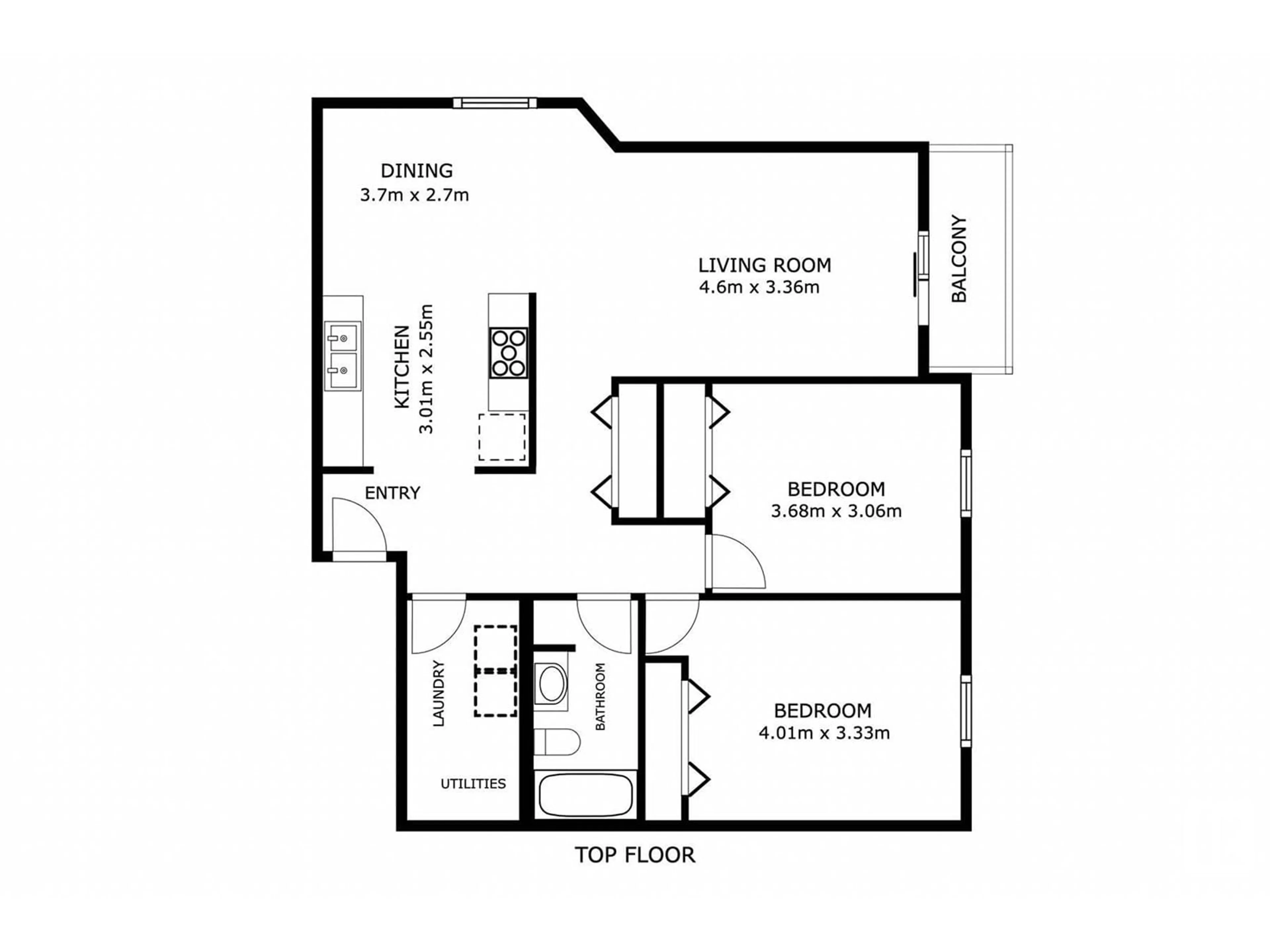 Floor plan for #308 - 620 KING ST, Spruce Grove Alberta T7X4K1