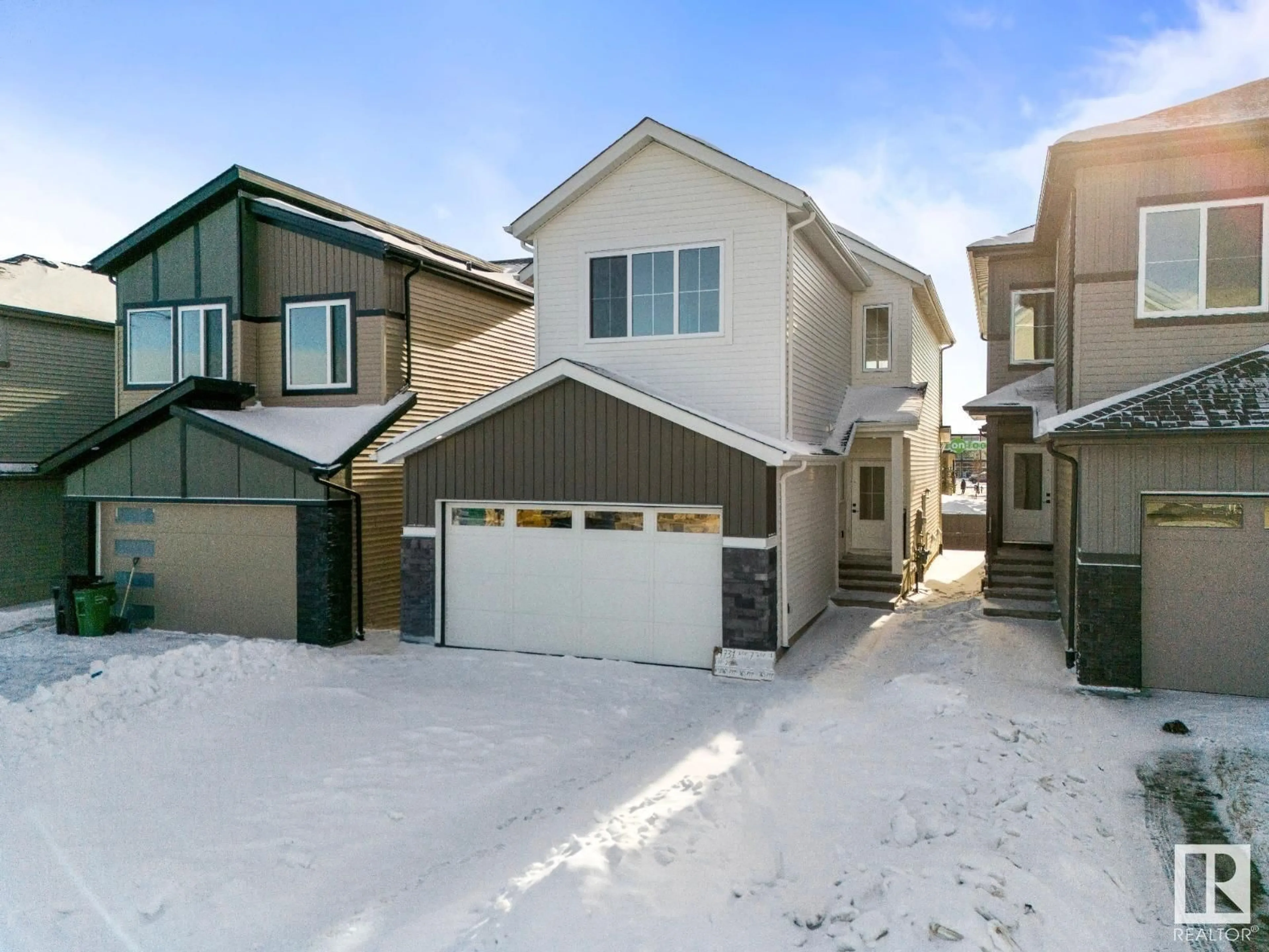 A pic from outside/outdoor area/front of a property/back of a property/a pic from drone, street for 4731 168 AVE, Edmonton Alberta T5Y0W3