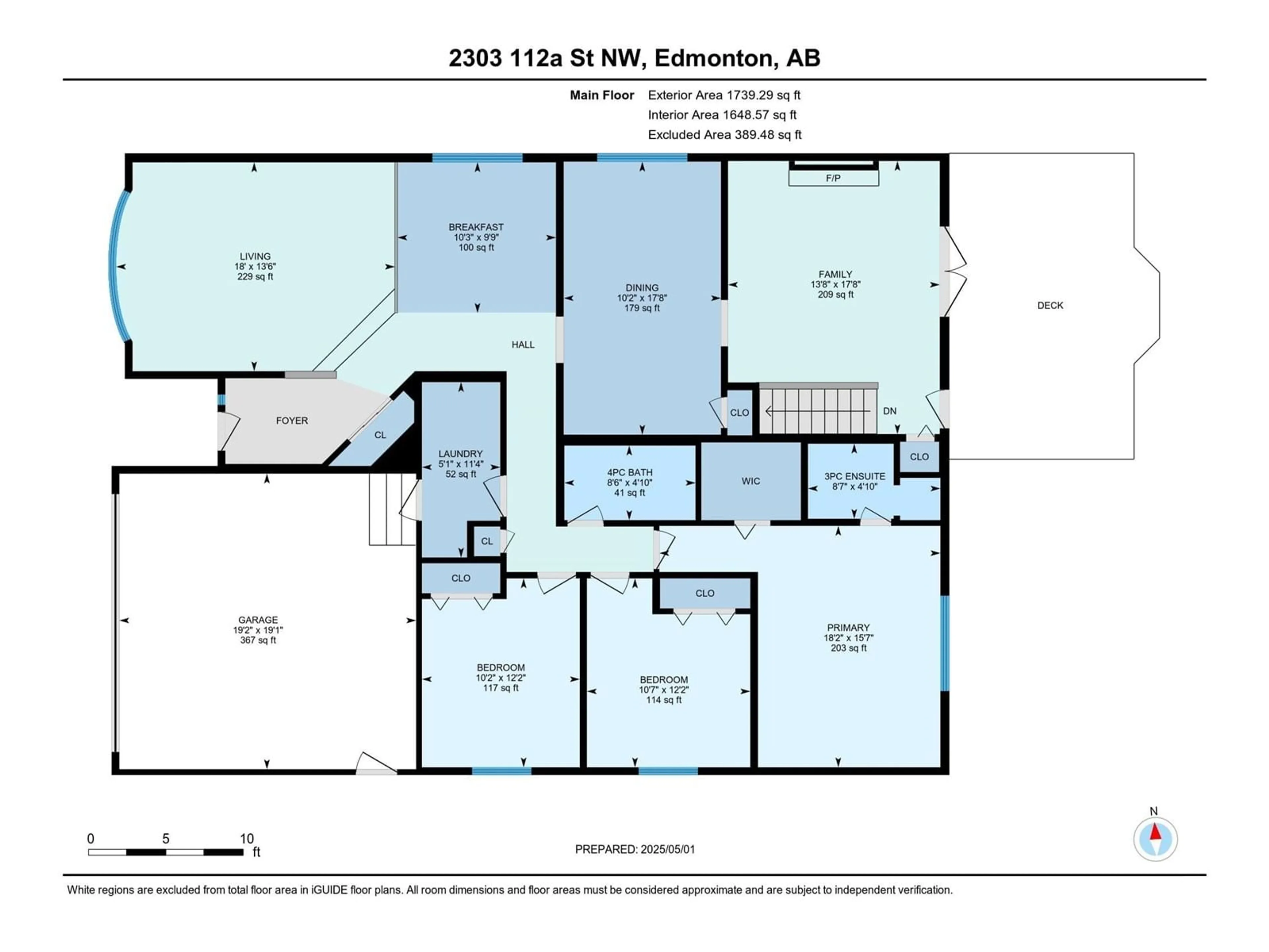 Floor plan for 2303 112A ST, Edmonton Alberta T6J4X6