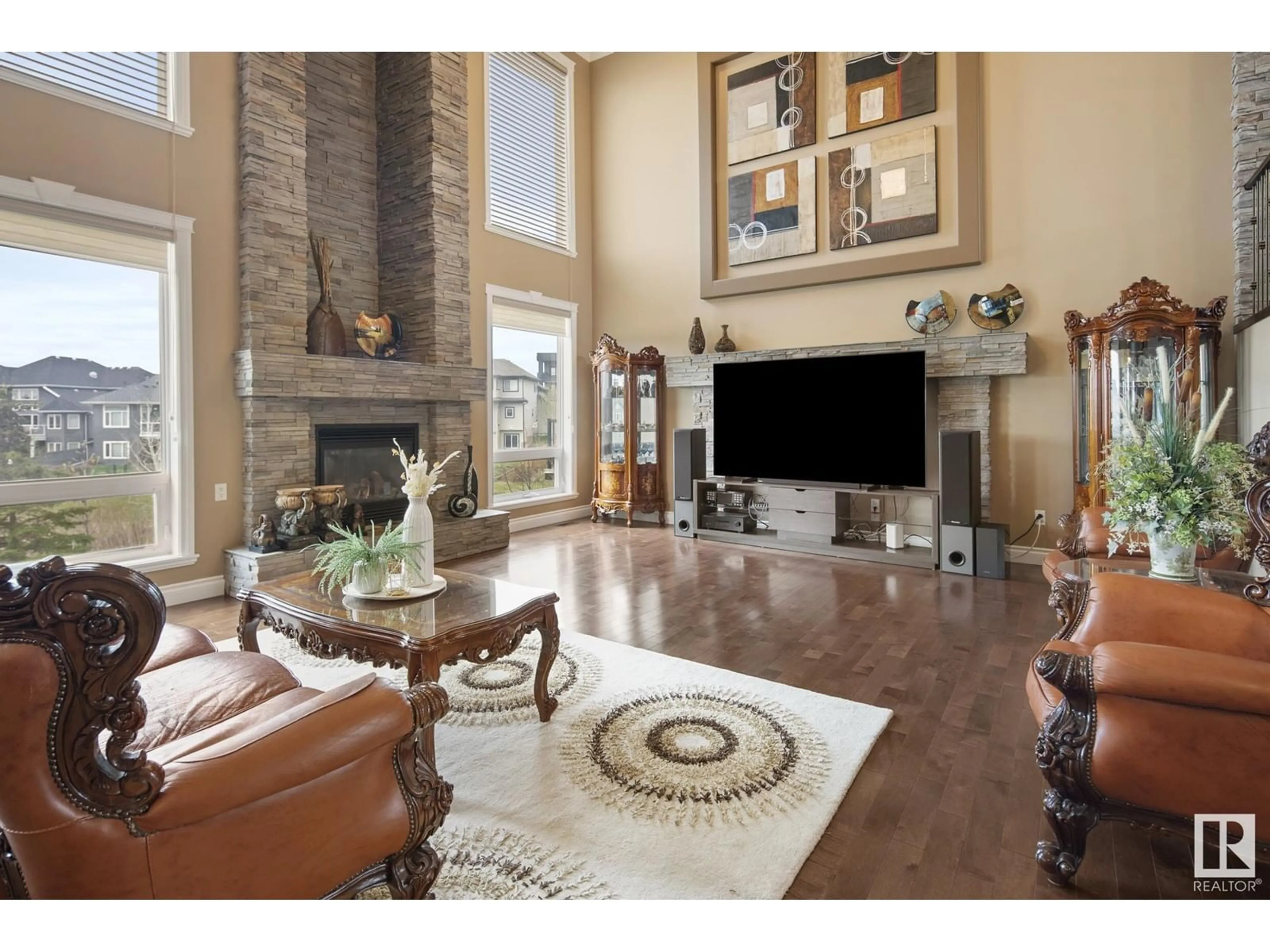 Living room with furniture, unknown for 1516 ADAMSON VIEW VW, Edmonton Alberta T6W0V4