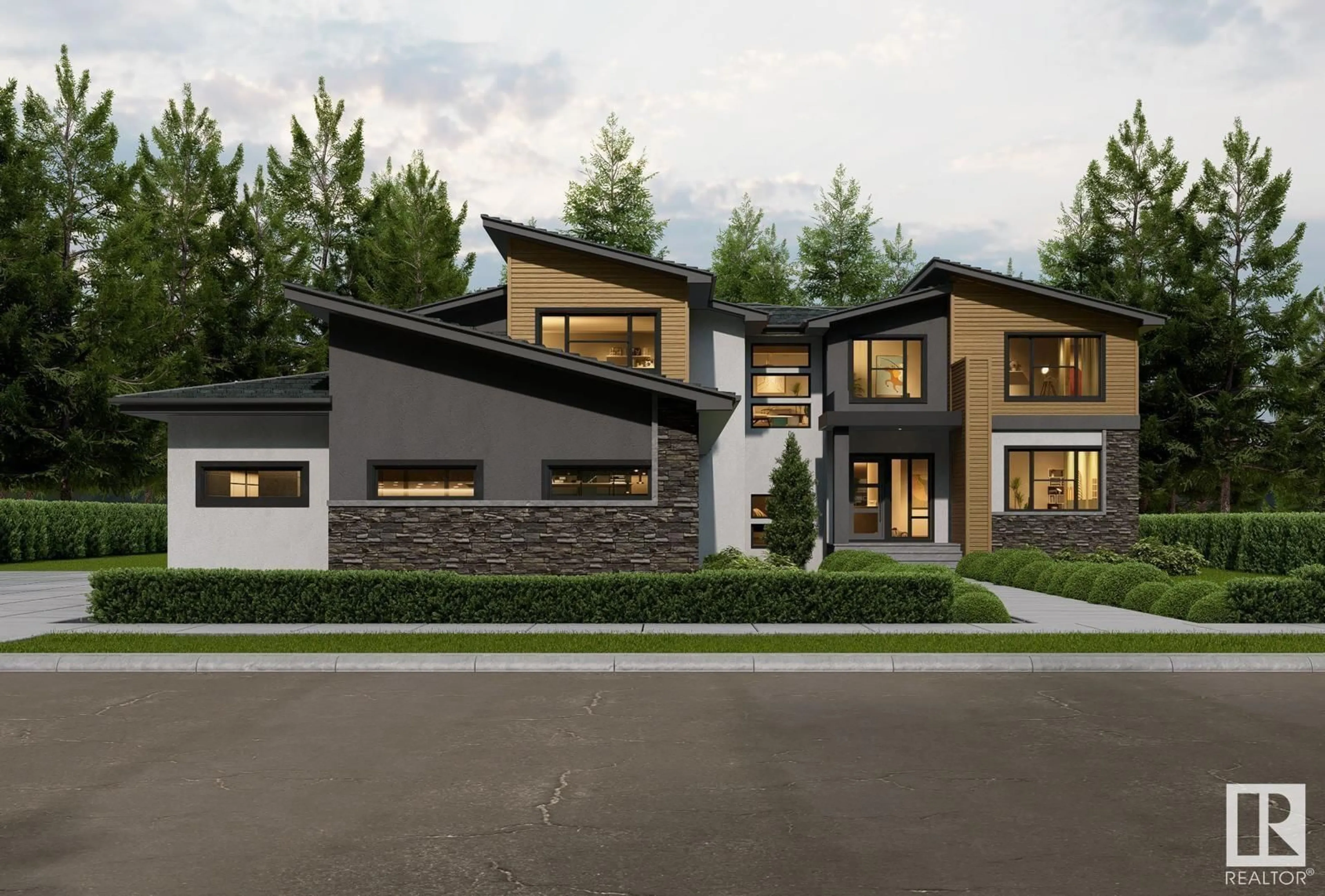 Home with brick exterior material, mountain view for #47 - 26409 TWP ROAD 532 A, Rural Parkland County Alberta T7X0W7