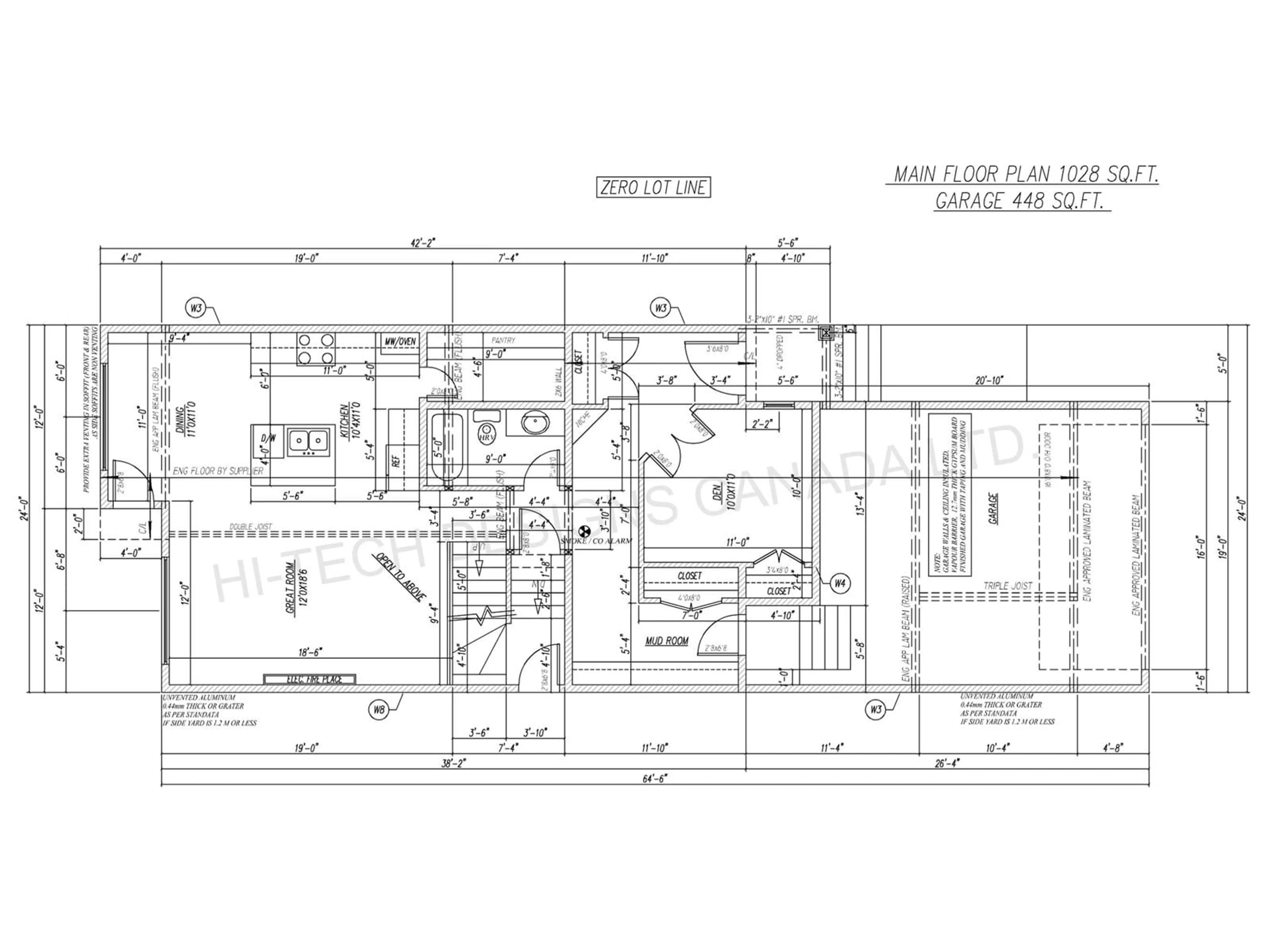 Floor plan for 216 CRYSTAL CREEK, Leduc Alberta T9E1N3