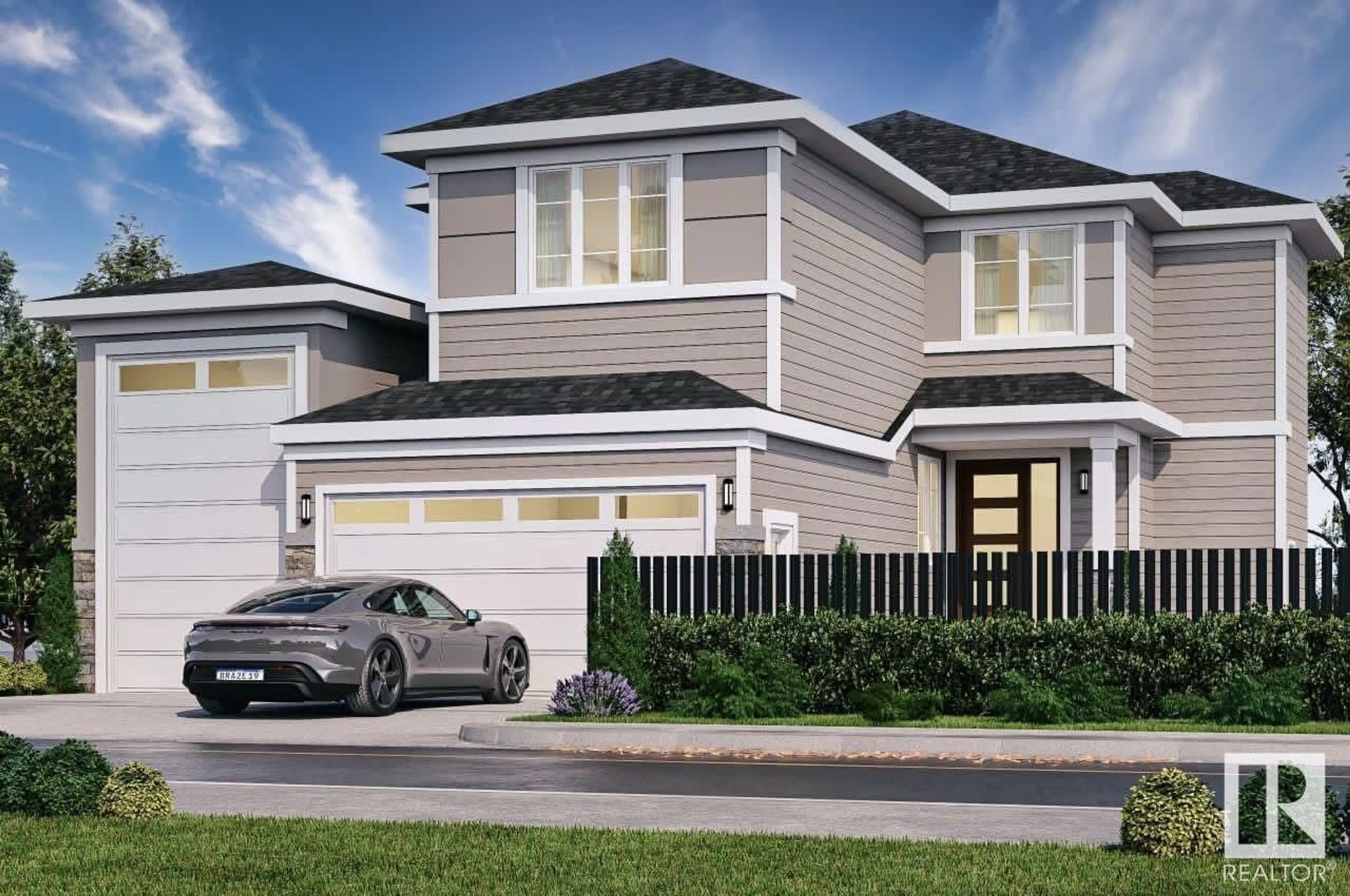 Home with vinyl exterior material, street for 73 LANDING TRAILS DR, Gibbons Alberta T0A1N0