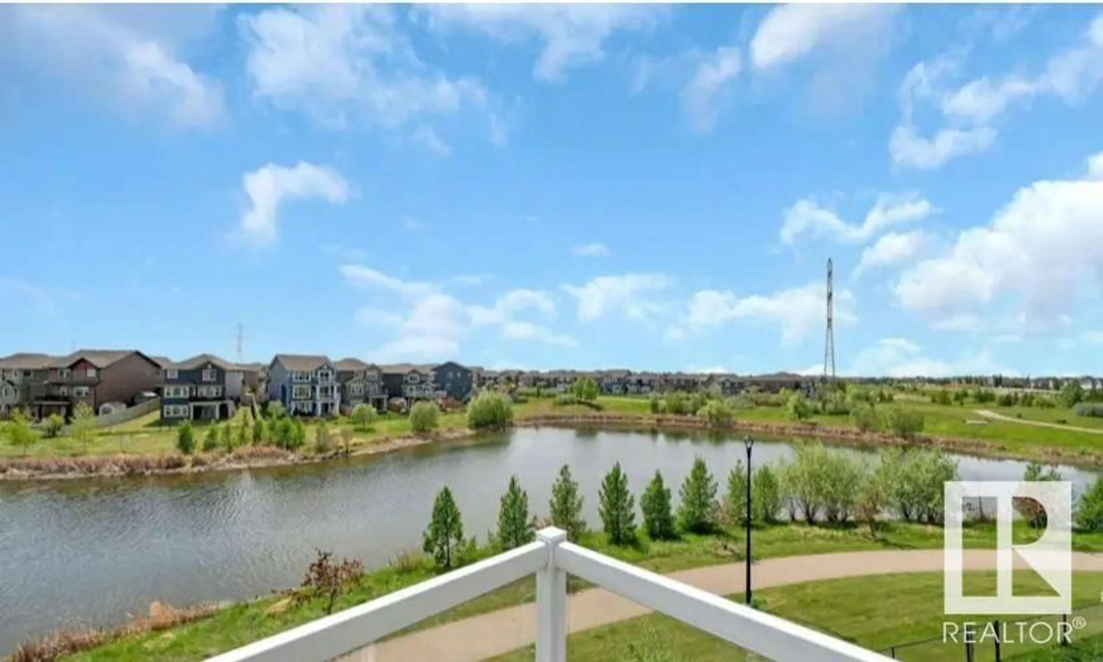 Patio, water/lake/river/ocean view for 3578 CHERRY LANDING SW, Edmonton Alberta T6X2B5