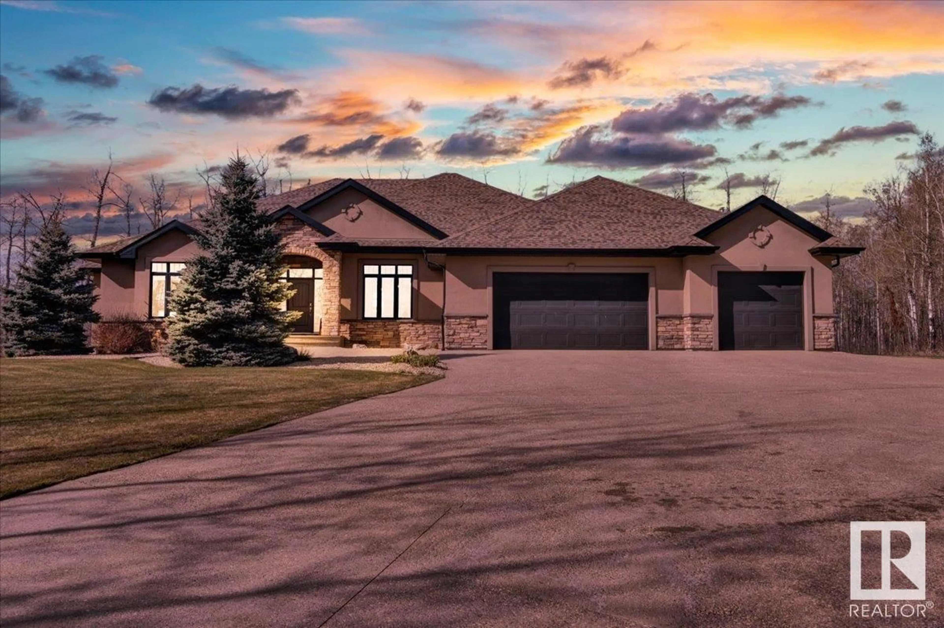 Home with brick exterior material, street for 38 RGE ROAD 223 RGE ROAD, Rural Strathcona County Alberta T8E2M3