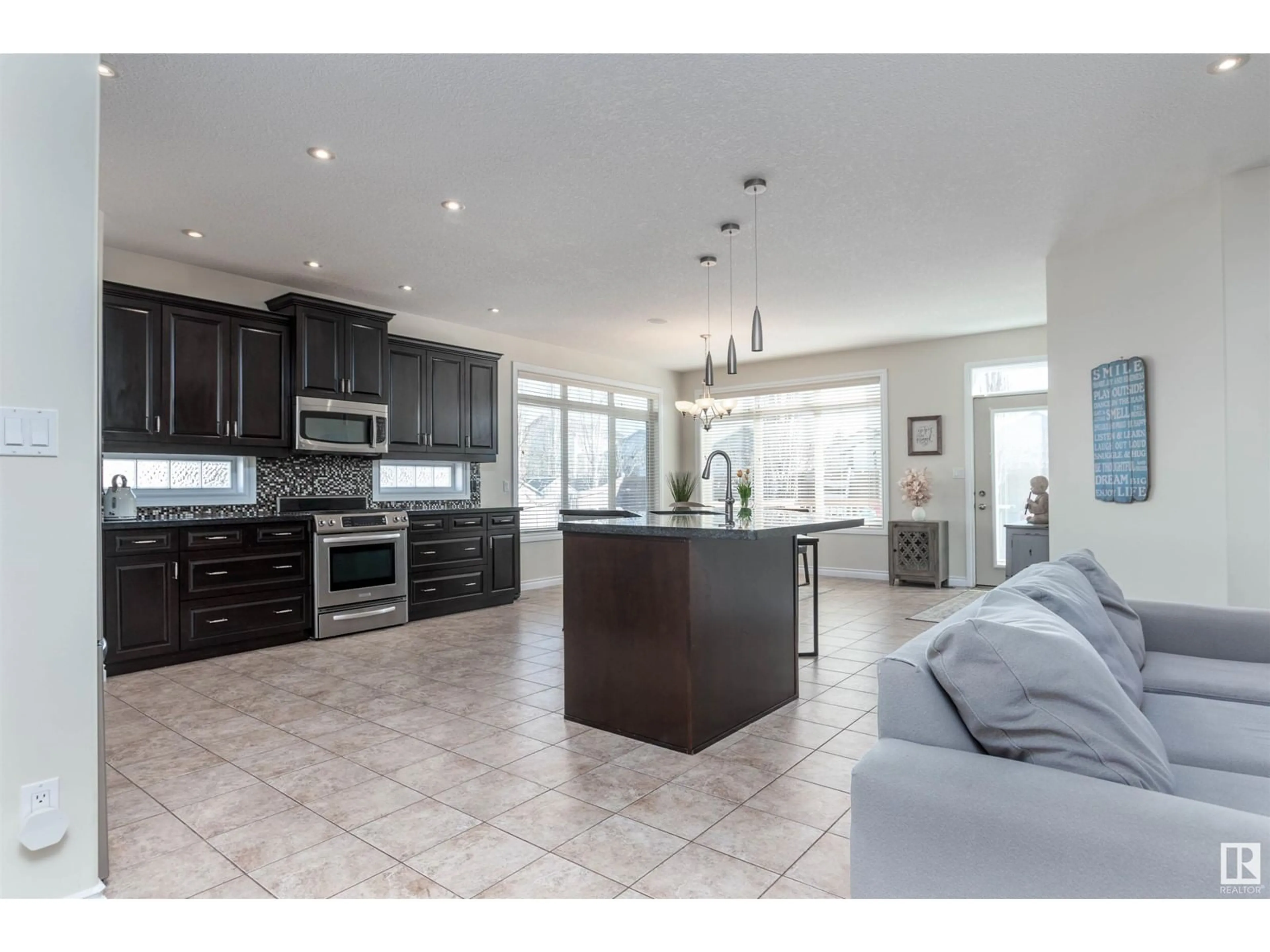 Open concept kitchen, ceramic/tile floor for 109 NOTTINGHAM PT, Sherwood Park Alberta T8A3A8