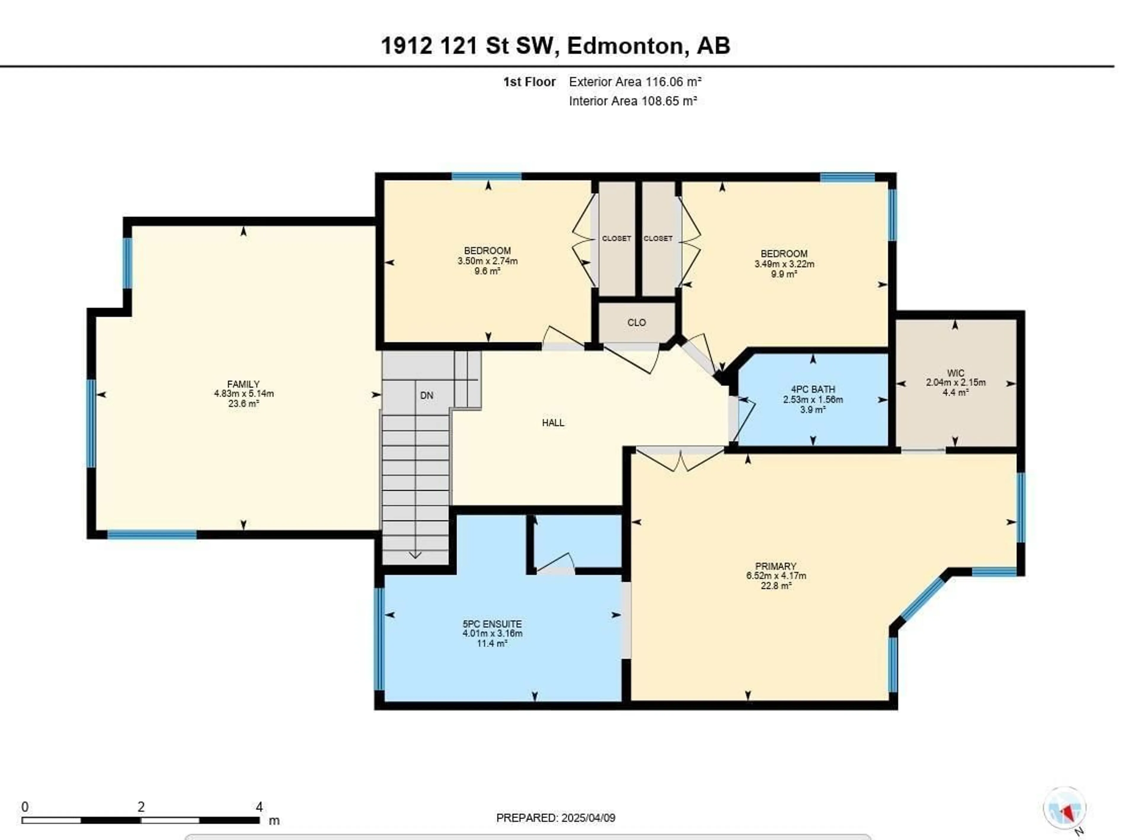 Floor plan for 1912 121 ST, Edmonton Alberta T6W0A6