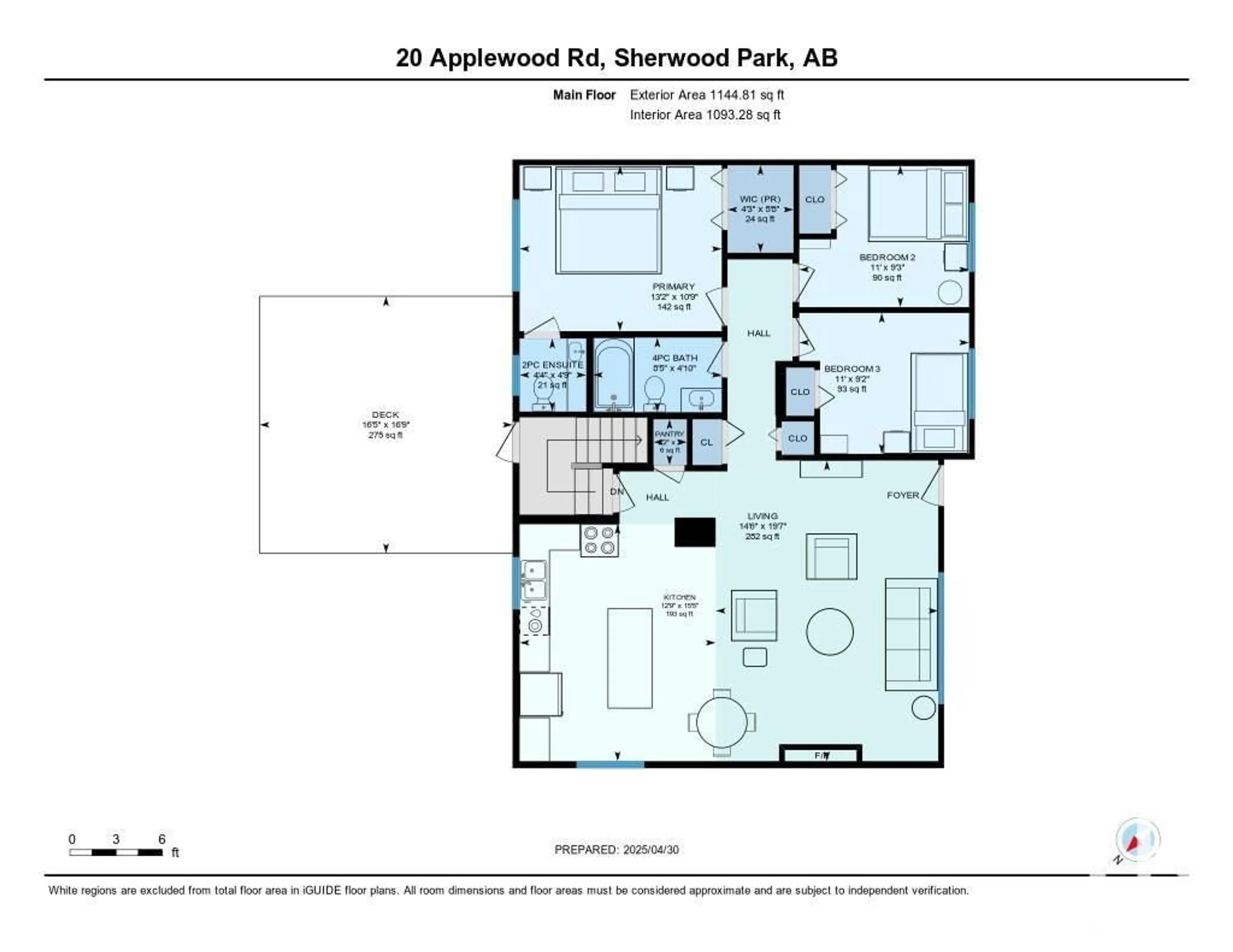 Floor plan for 20 APPLEWOOD RD, Sherwood Park Alberta T8A0L3