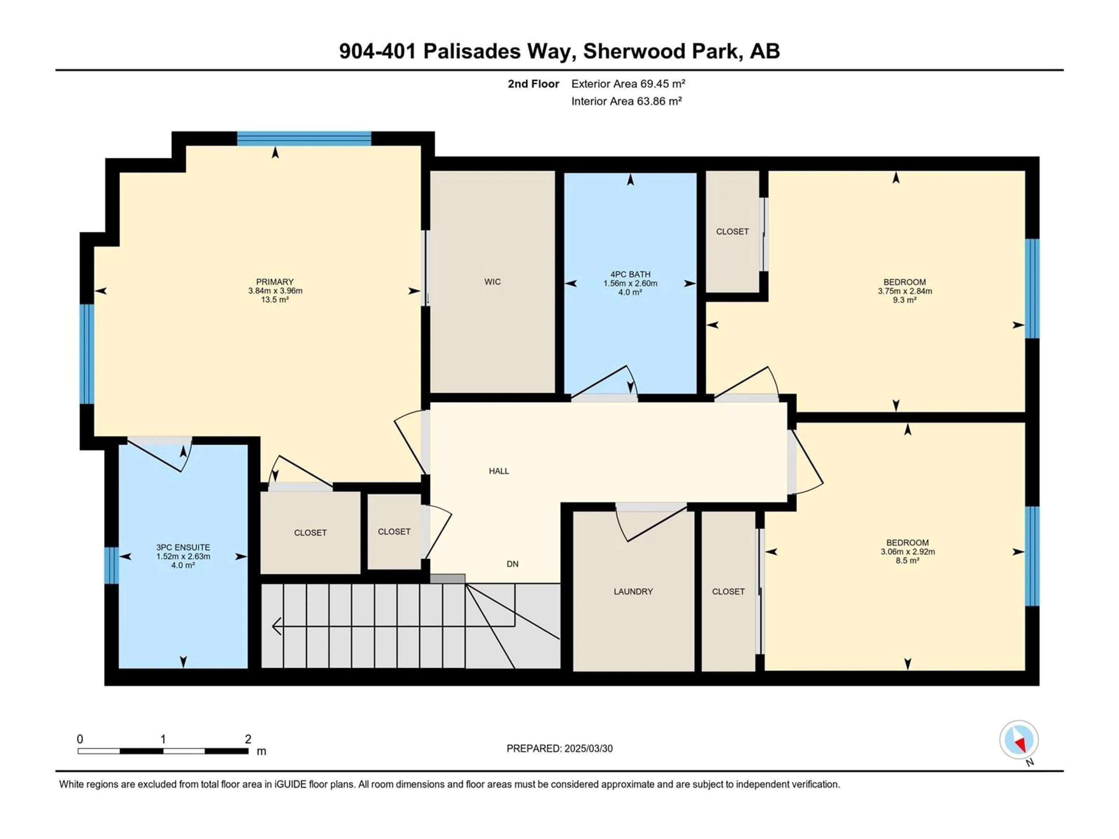 Floor plan for 904 - 401 PALISADES WY, Sherwood Park Alberta T8H0R7