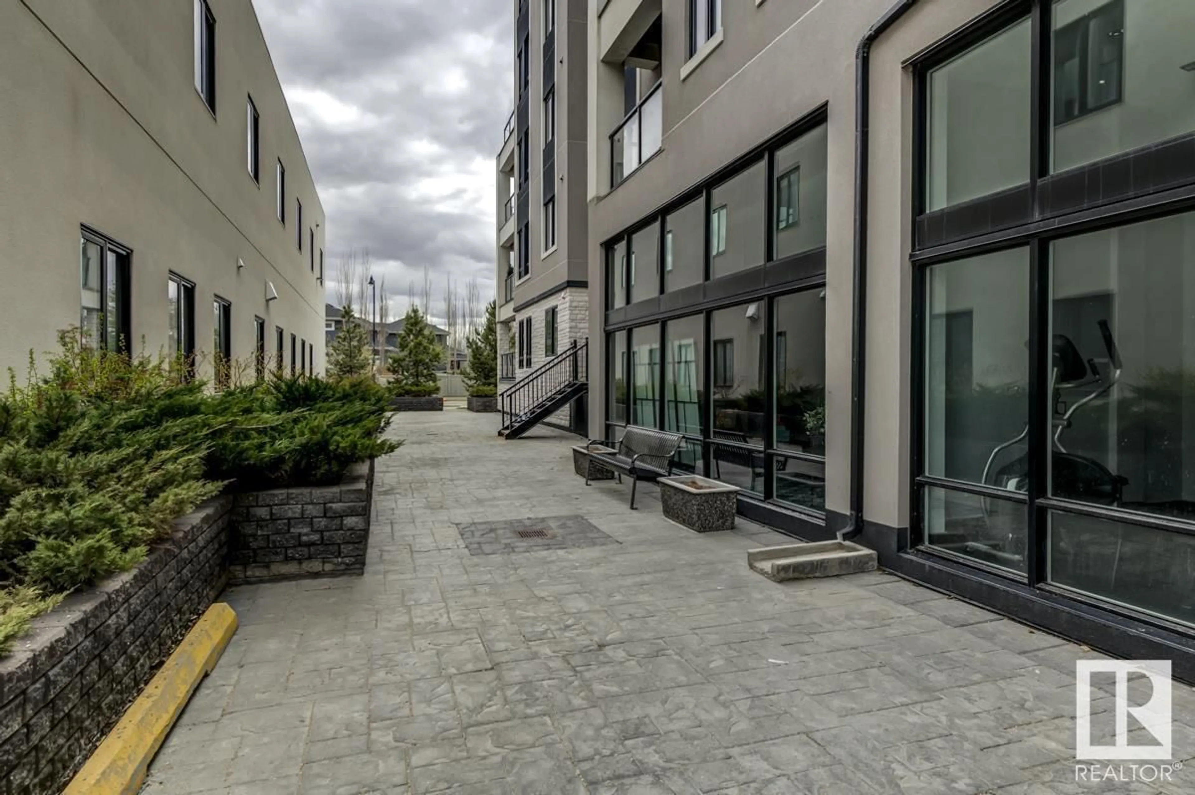 Patio, street for #104 - 1350 WINDERMERE WY, Edmonton Alberta T6W2J3