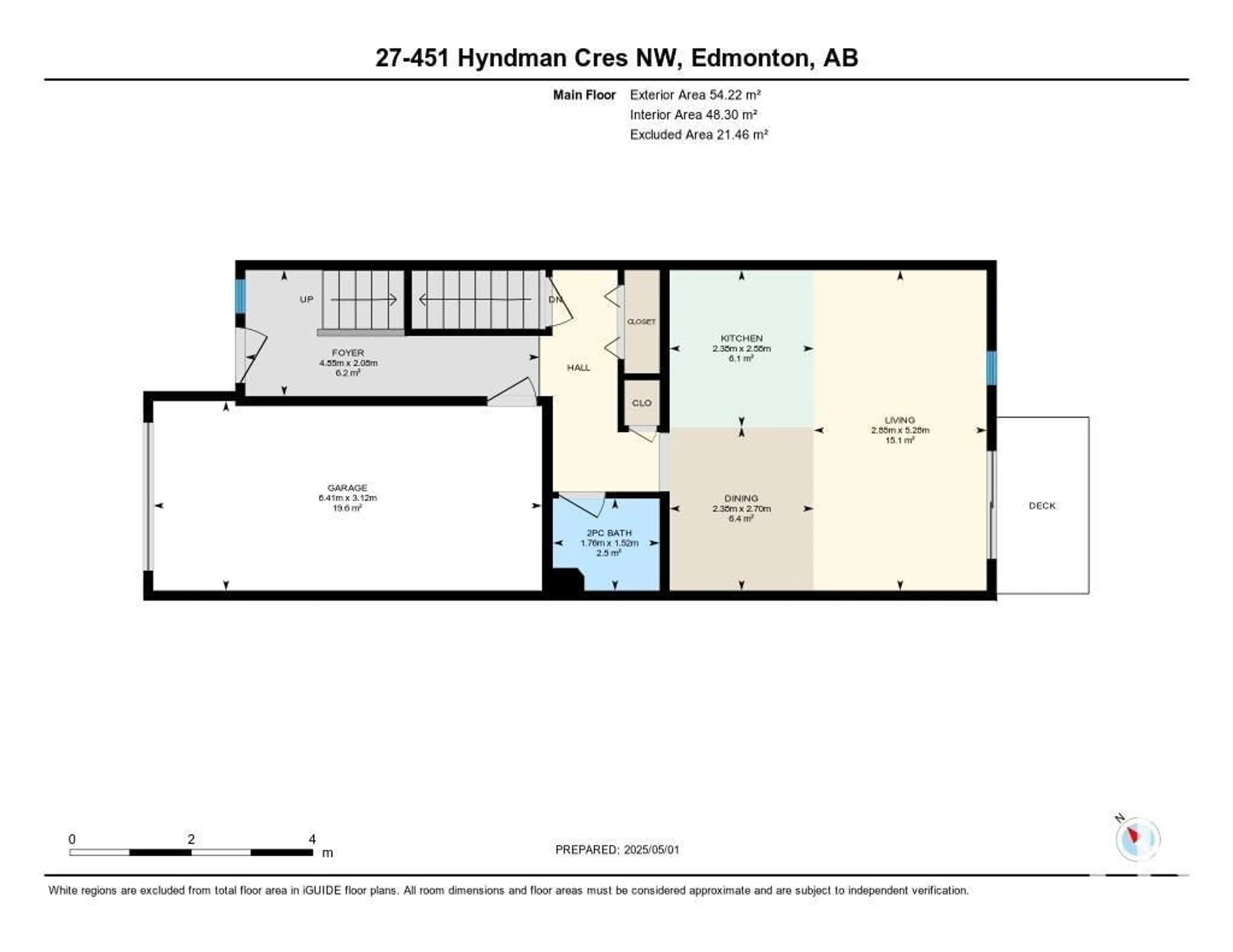 Floor plan for 451 - 27 HYNDMAN CR, Edmonton Alberta T5A5J3