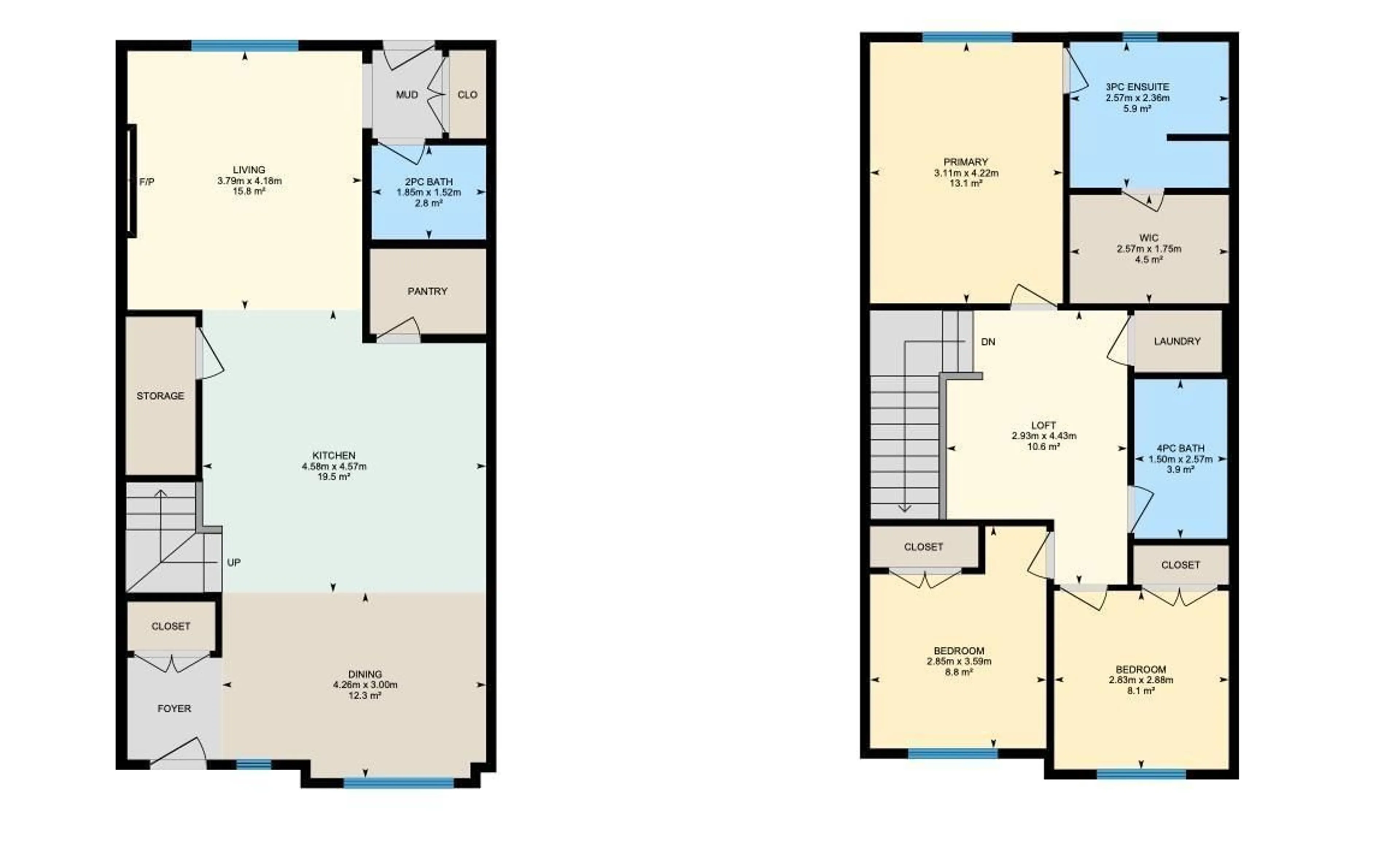 Floor plan for NW - 9351 222 ST, Edmonton Alberta T5T7T1