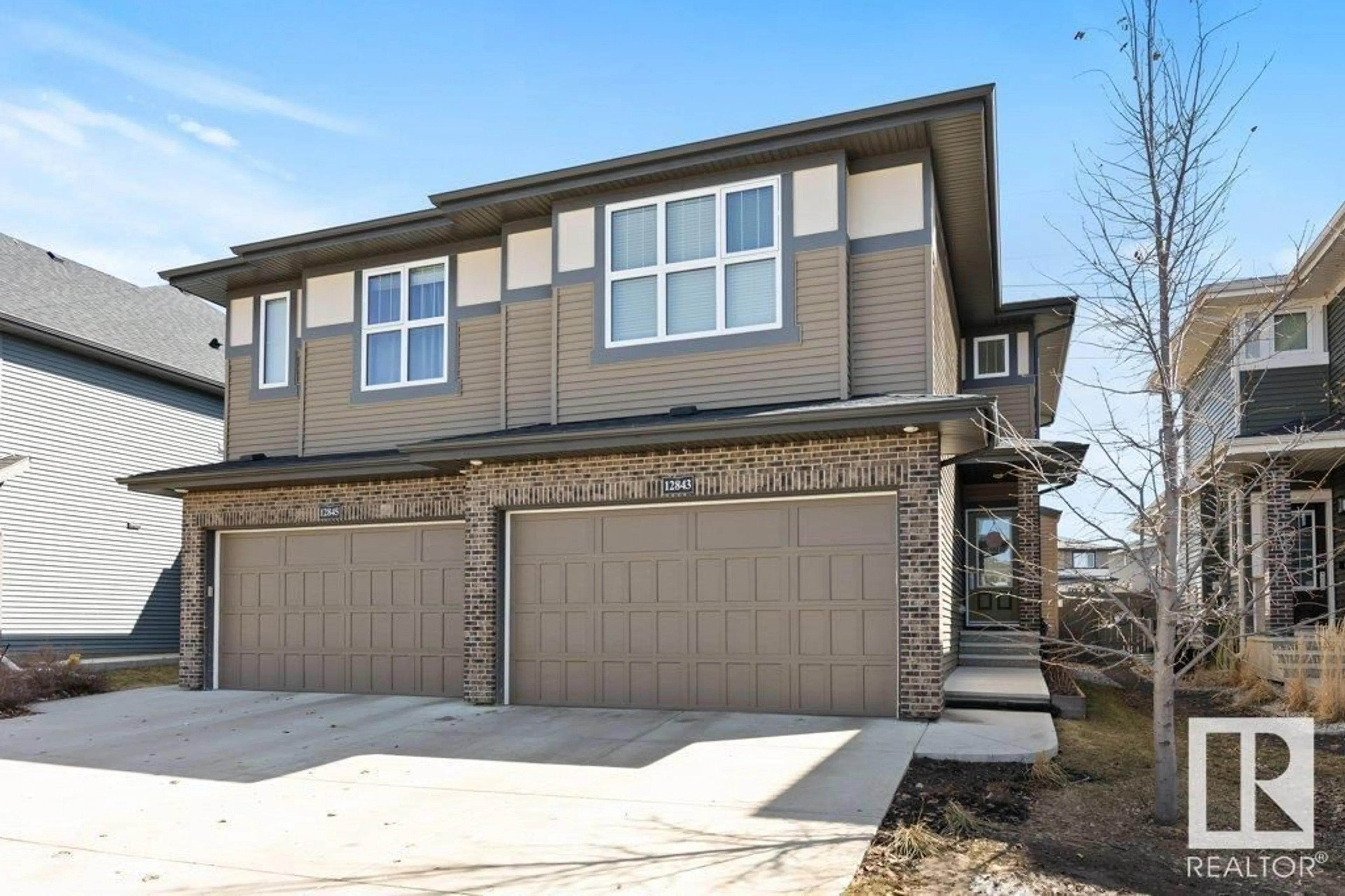 Home with vinyl exterior material, street for NW - 12843 205 ST, Edmonton Alberta T5S0L7