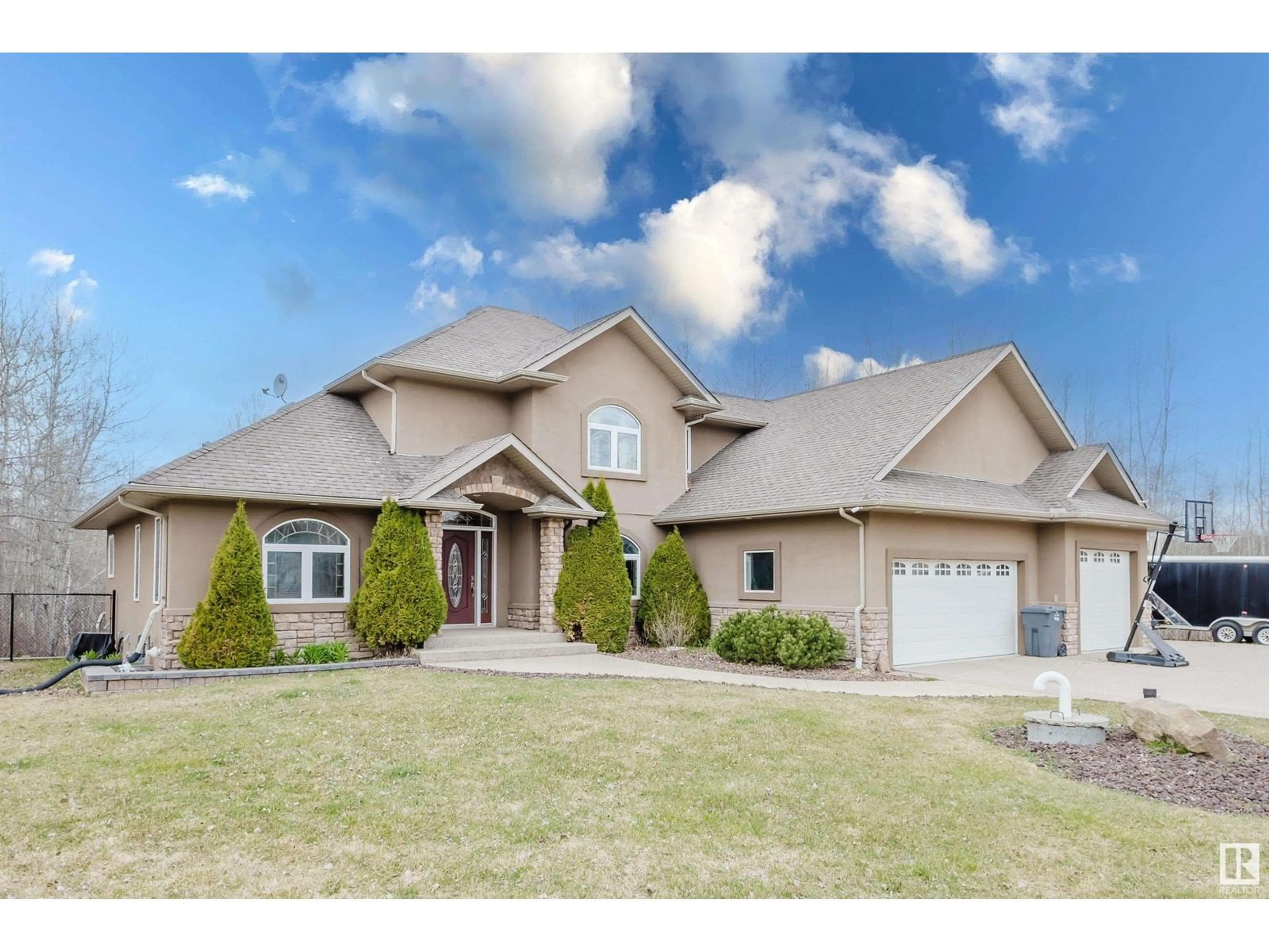 Home with brick exterior material, street for NE - 52 53122 RANGE ROAD RD, Rural Parkland County Alberta T7Y2T3