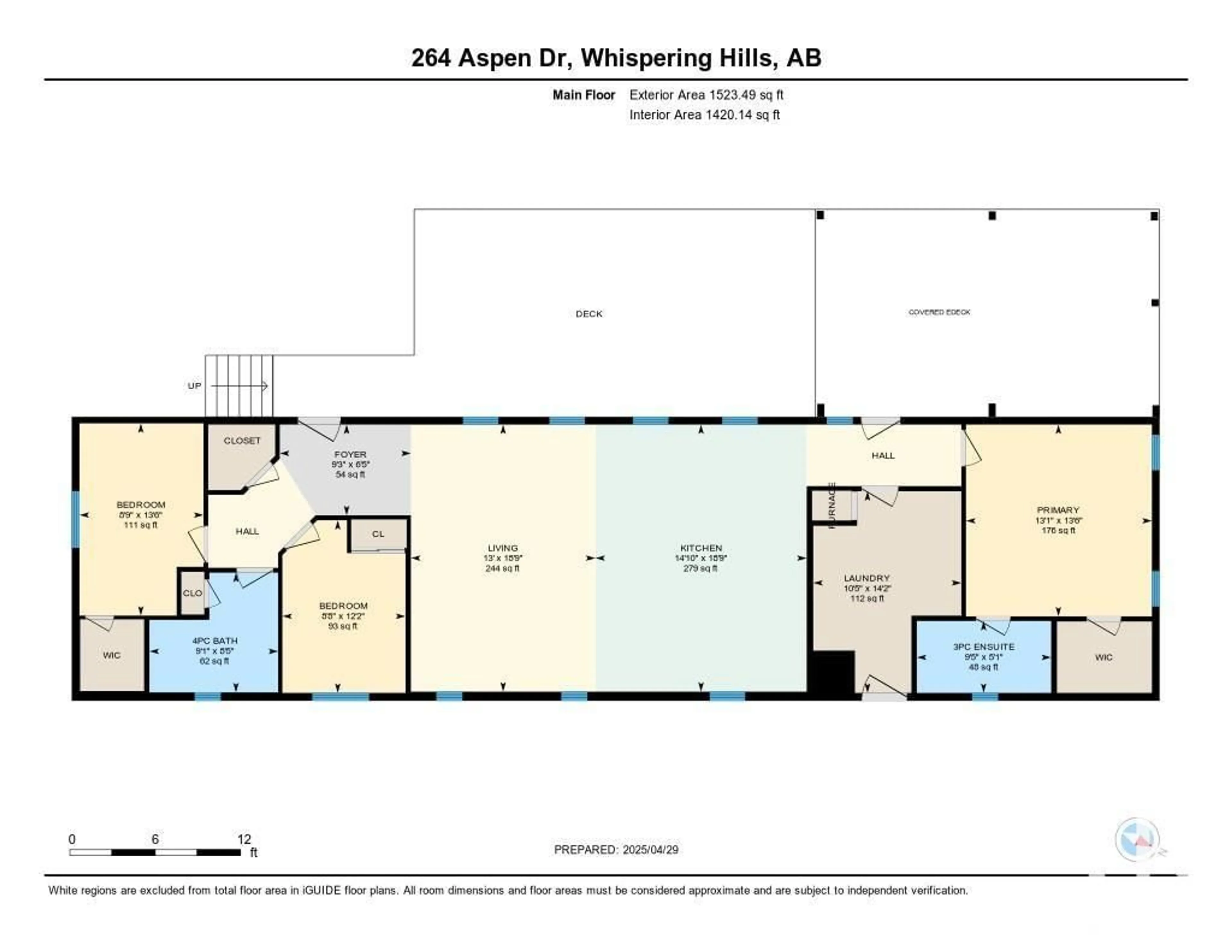 Floor plan for 264 ASPEN DR, Rural Athabasca County Alberta T9S1S3