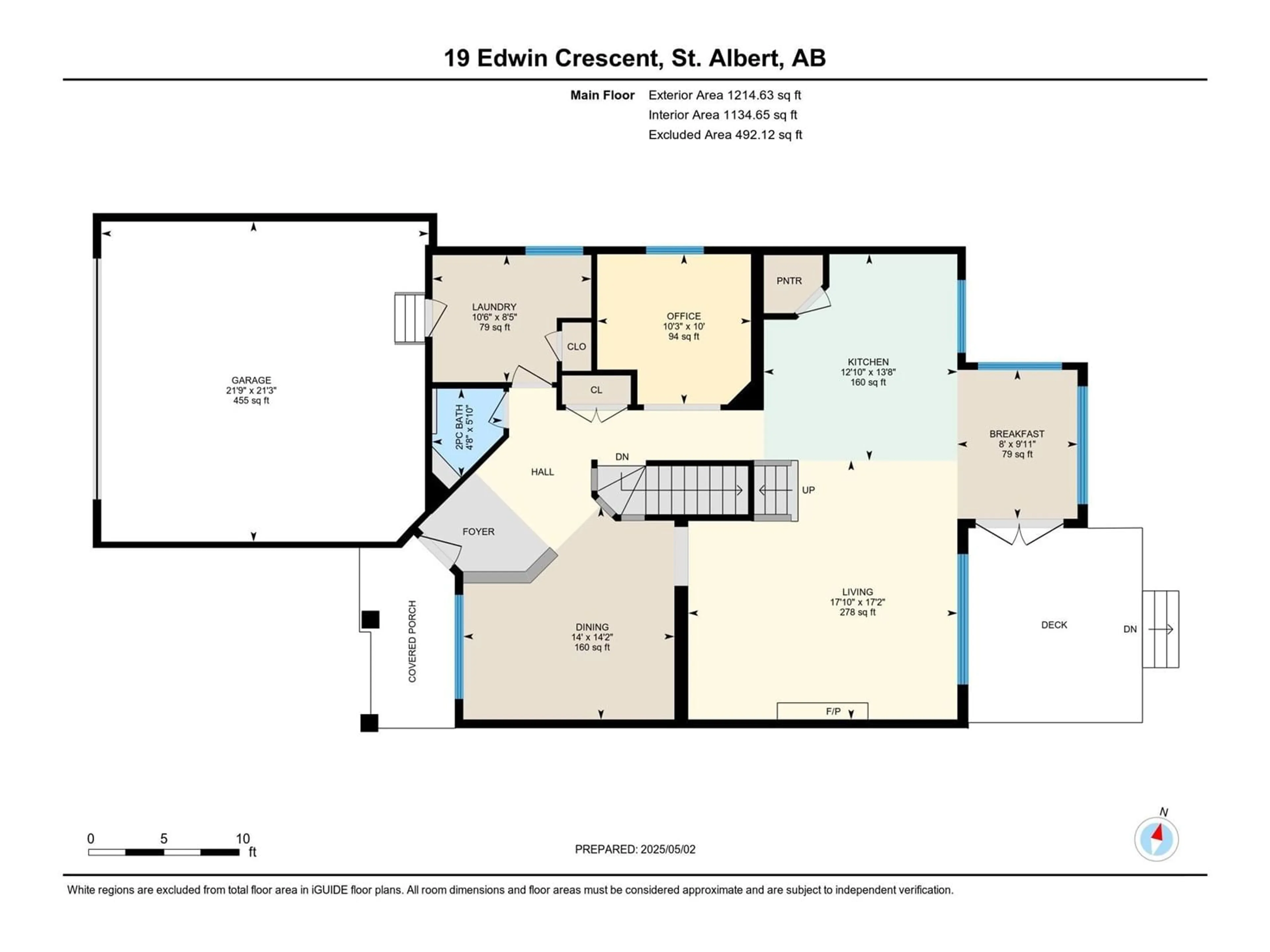 Floor plan for 19 EDWIN CR, St. Albert Alberta T8N7G9