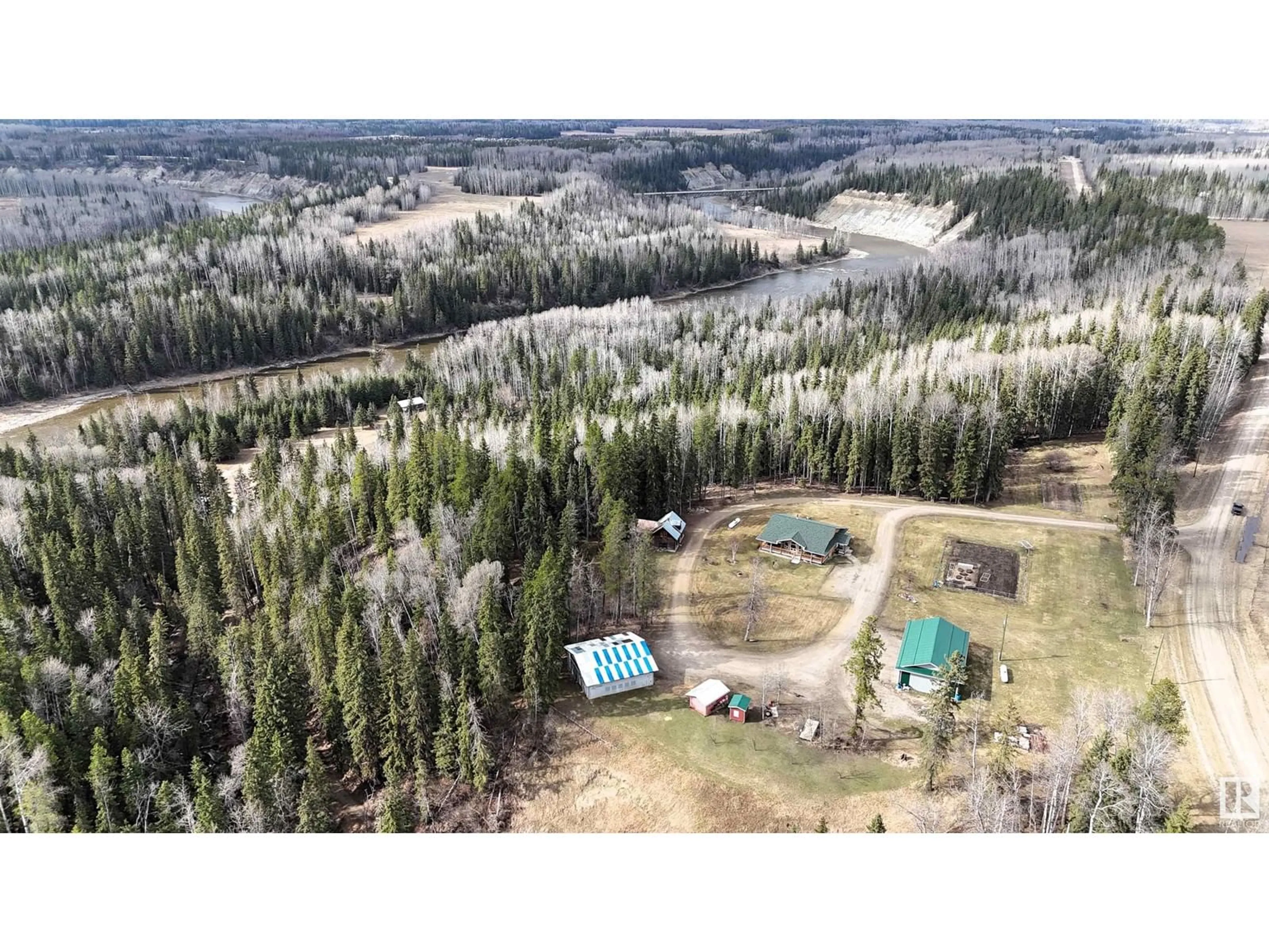 A pic from outside/outdoor area/front of a property/back of a property/a pic from drone, forest/trees view for 53302 RANGE ROAD 164, Rural Yellowhead Alberta T7E3K3