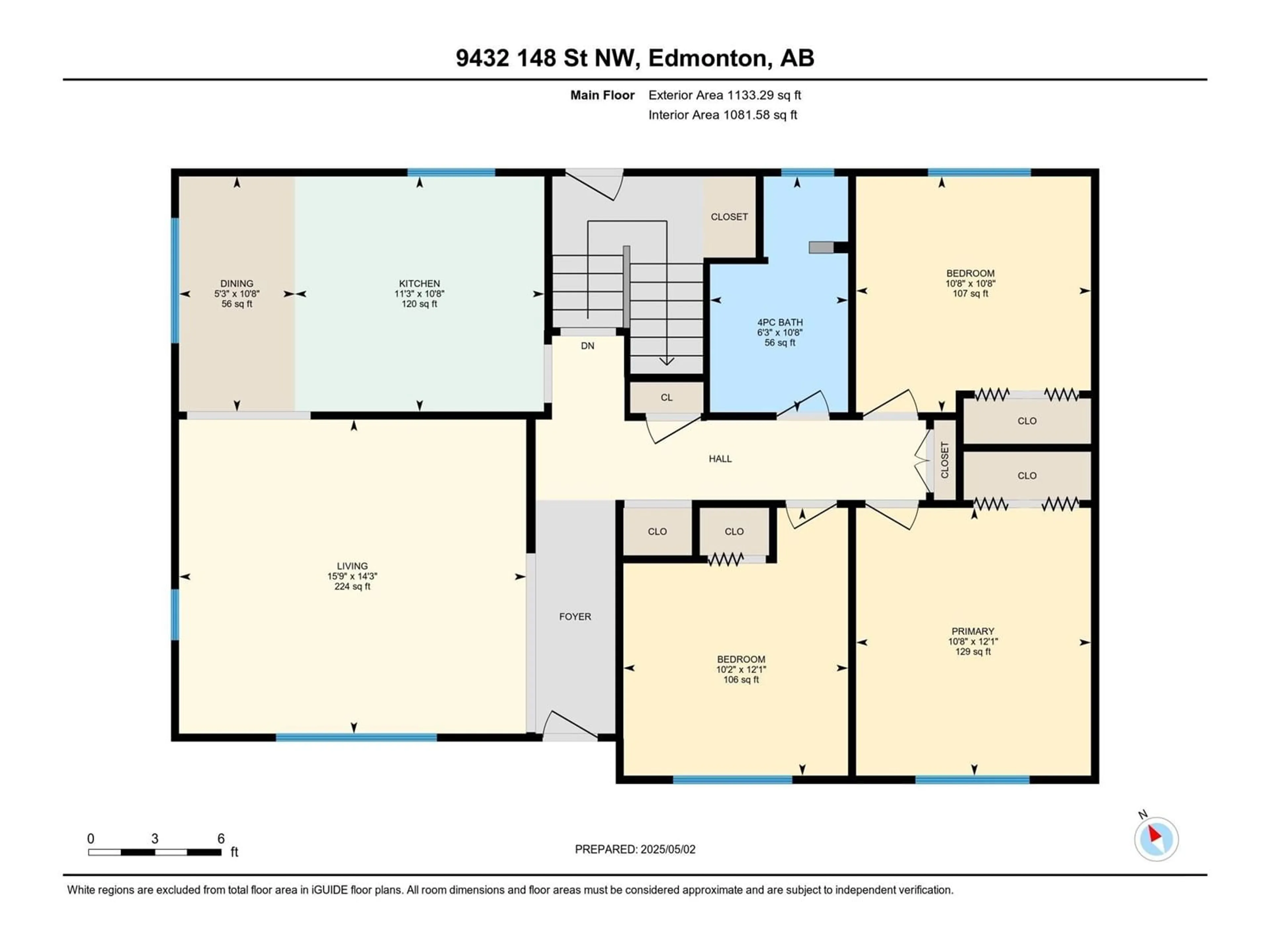 Floor plan for NW - 9432 148 ST, Edmonton Alberta T5R1A6